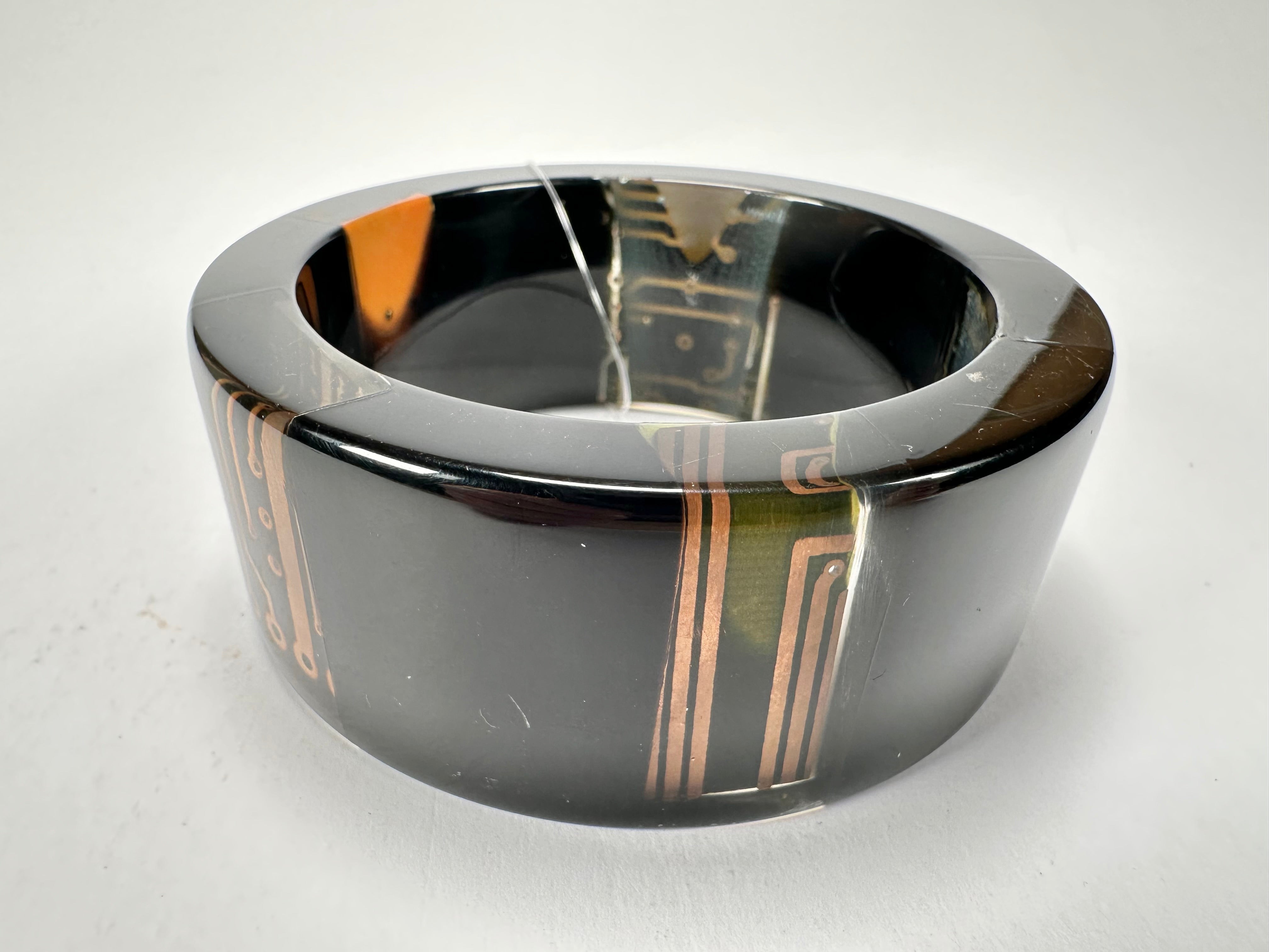 Jackie Brazil "Ultra" Digital Flash Solid Round 3.4cm Bangle ( B3243 )