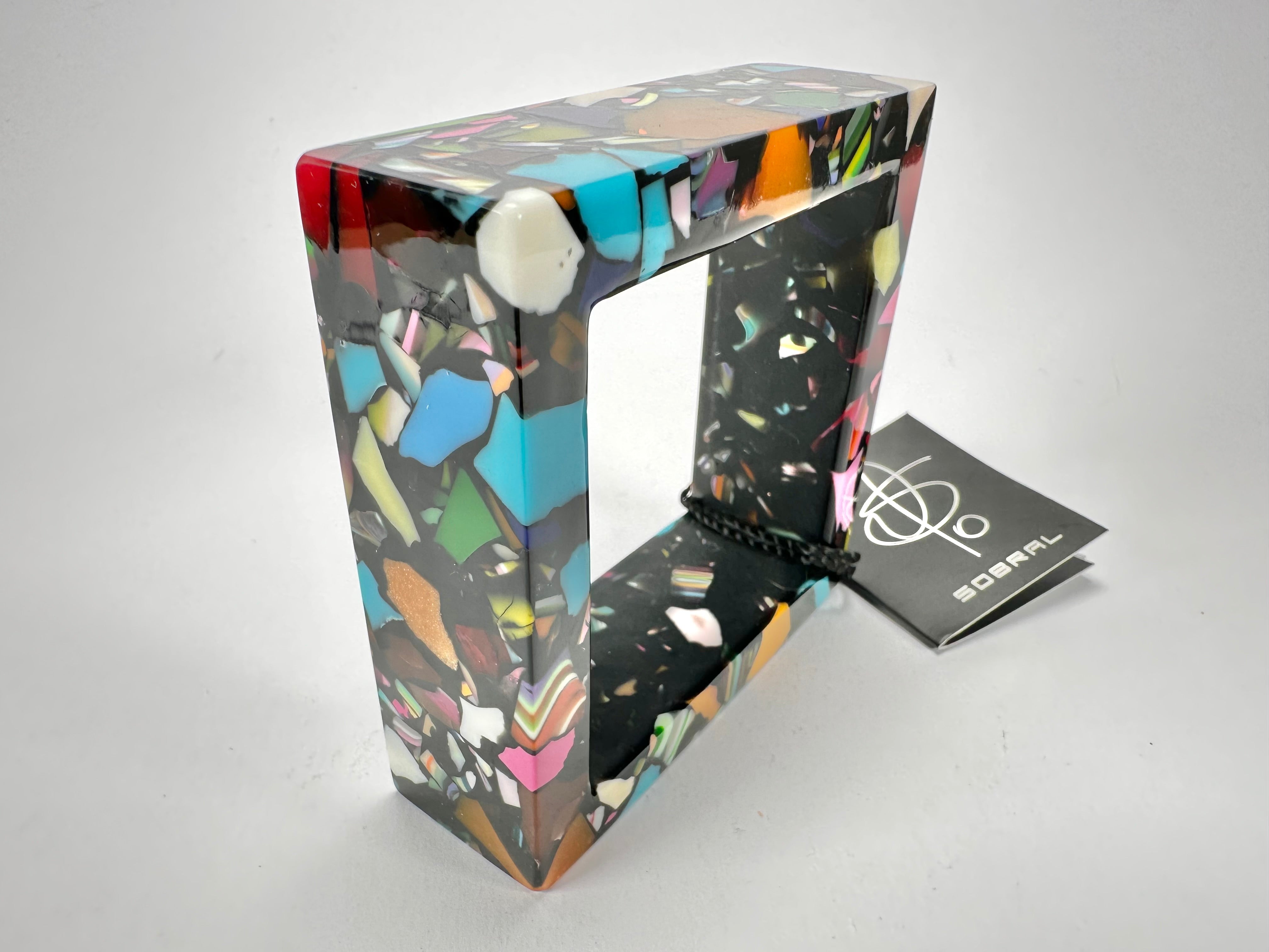 Jackie Brazil "Art Deco" Solid Square 3.1cm Bangle ( B3086 )