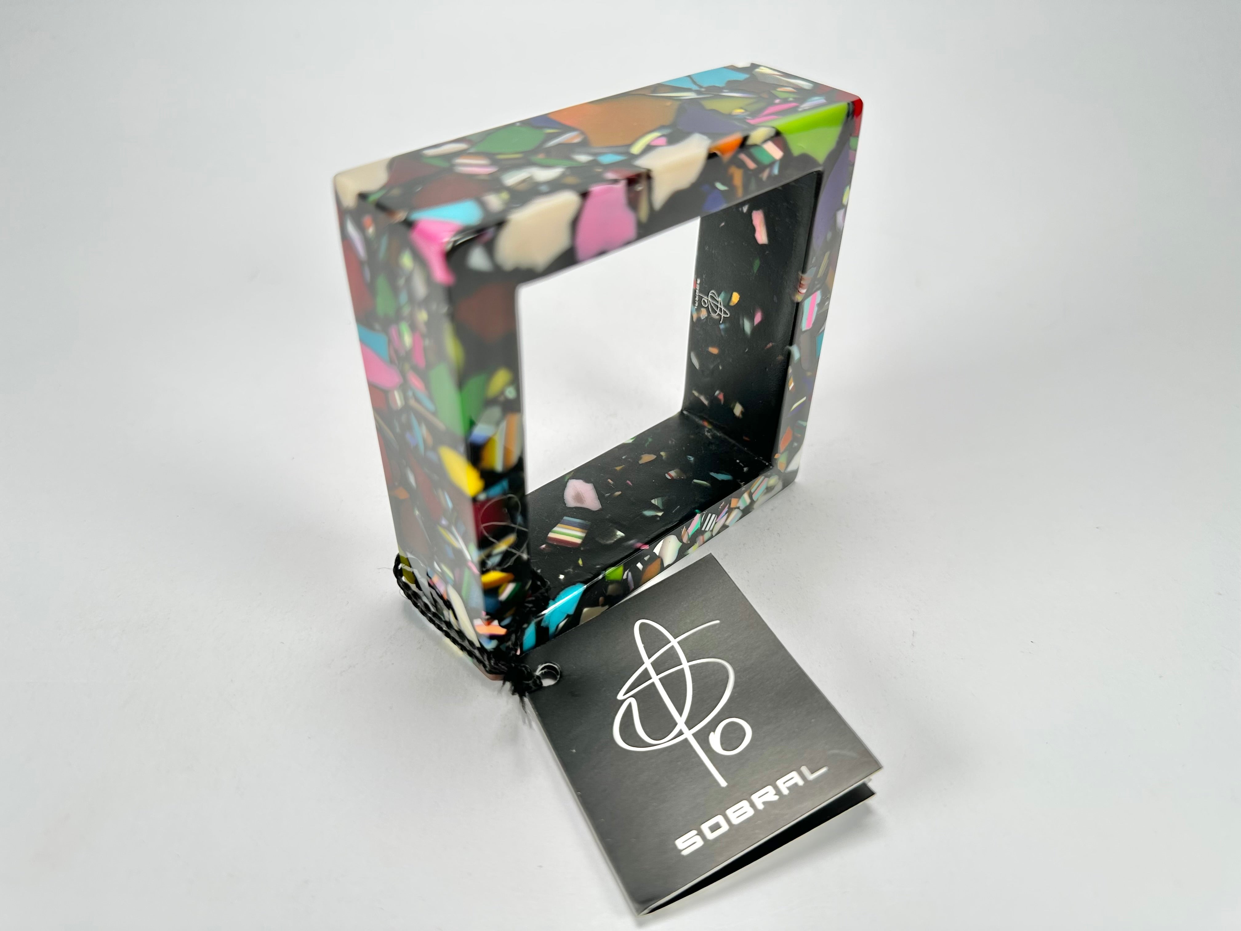 Jackie Brazil "Art Deco" Solid Square 3.1cm Bangle ( B3086 )