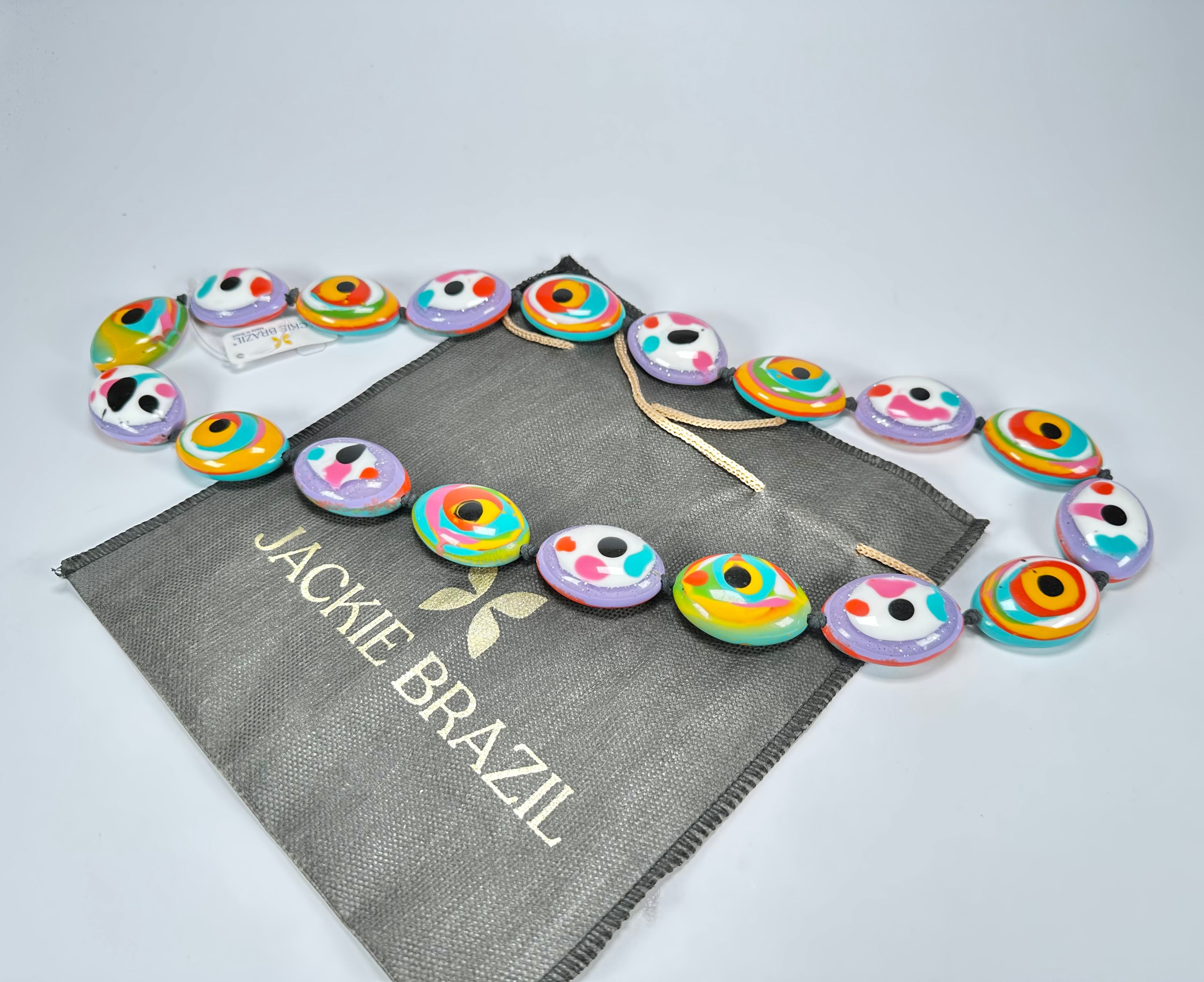 Jackie Brazil "Kathy" Small Riverstones Kandinsky 70cm Necklace ( N3750 )