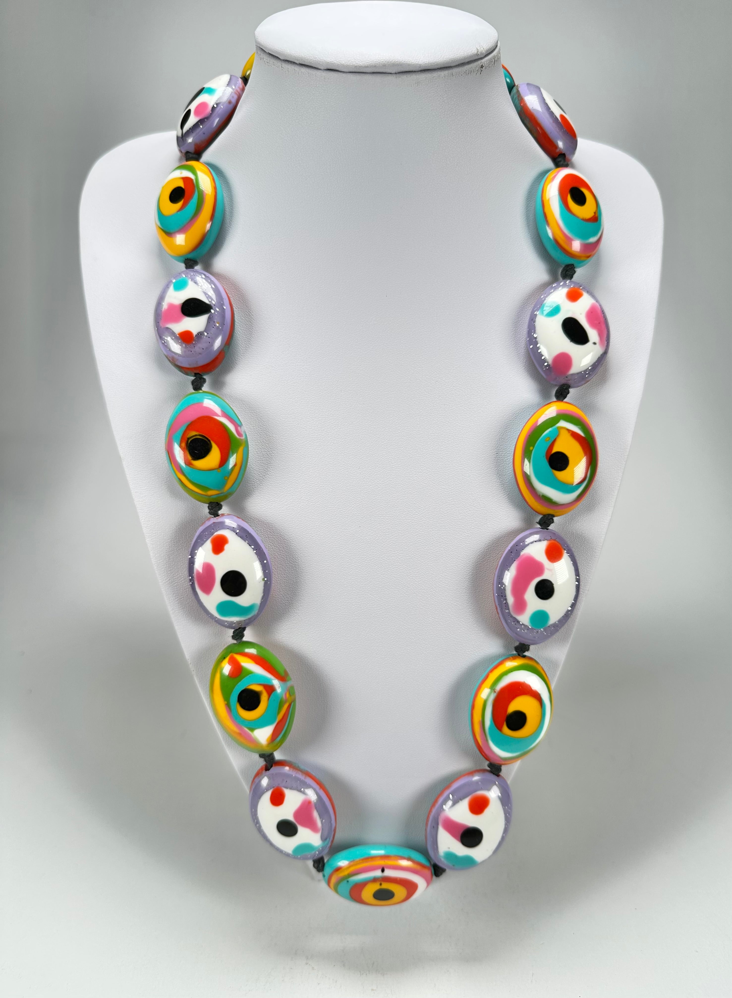 Jackie Brazil "Kathy" Small Riverstones Kandinsky 70cm Necklace ( N3750 )