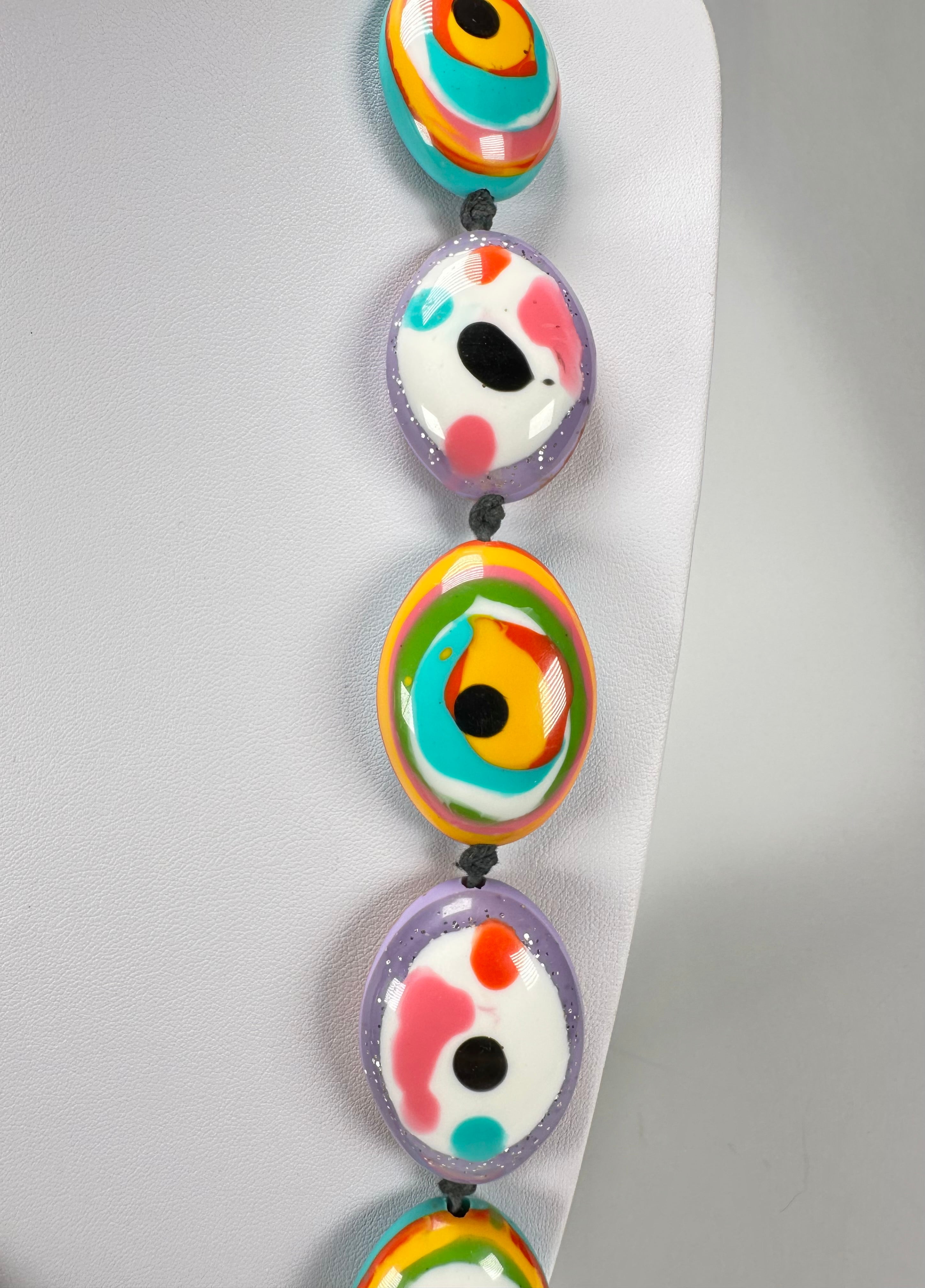 Jackie Brazil "Kathy" Small Riverstones Kandinsky 70cm Necklace ( N3750 )