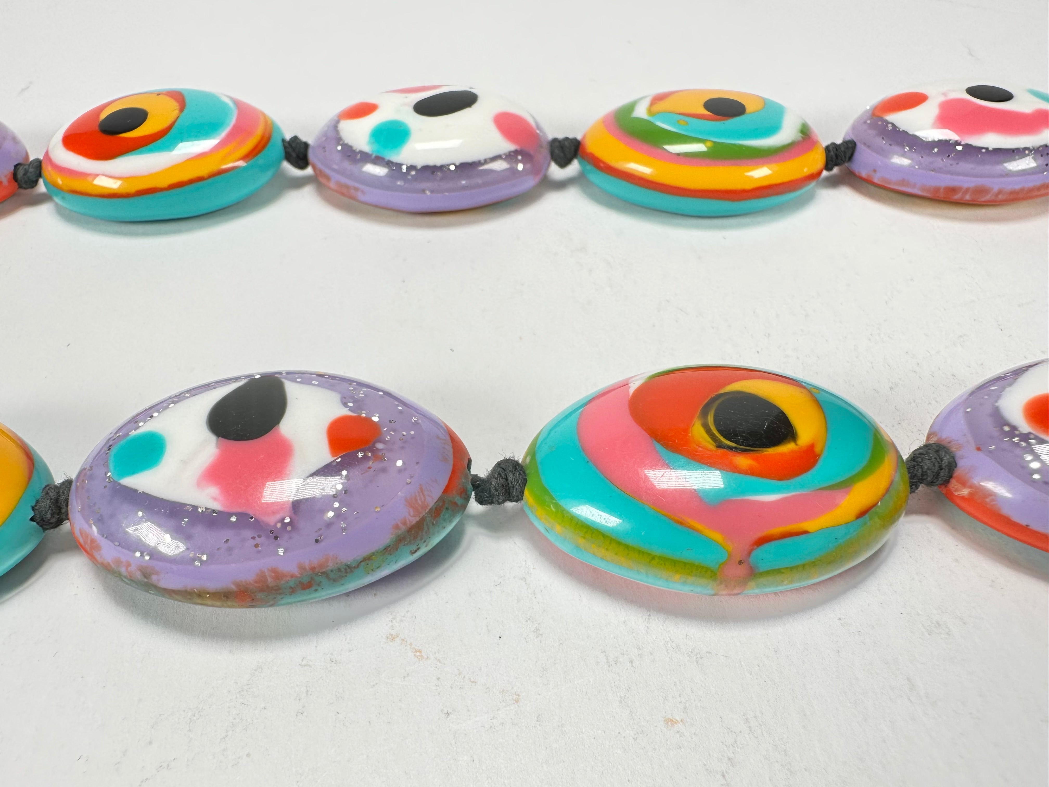 Jackie Brazil "Kathy" Small Riverstones Kandinsky 70cm Necklace ( N3750 )