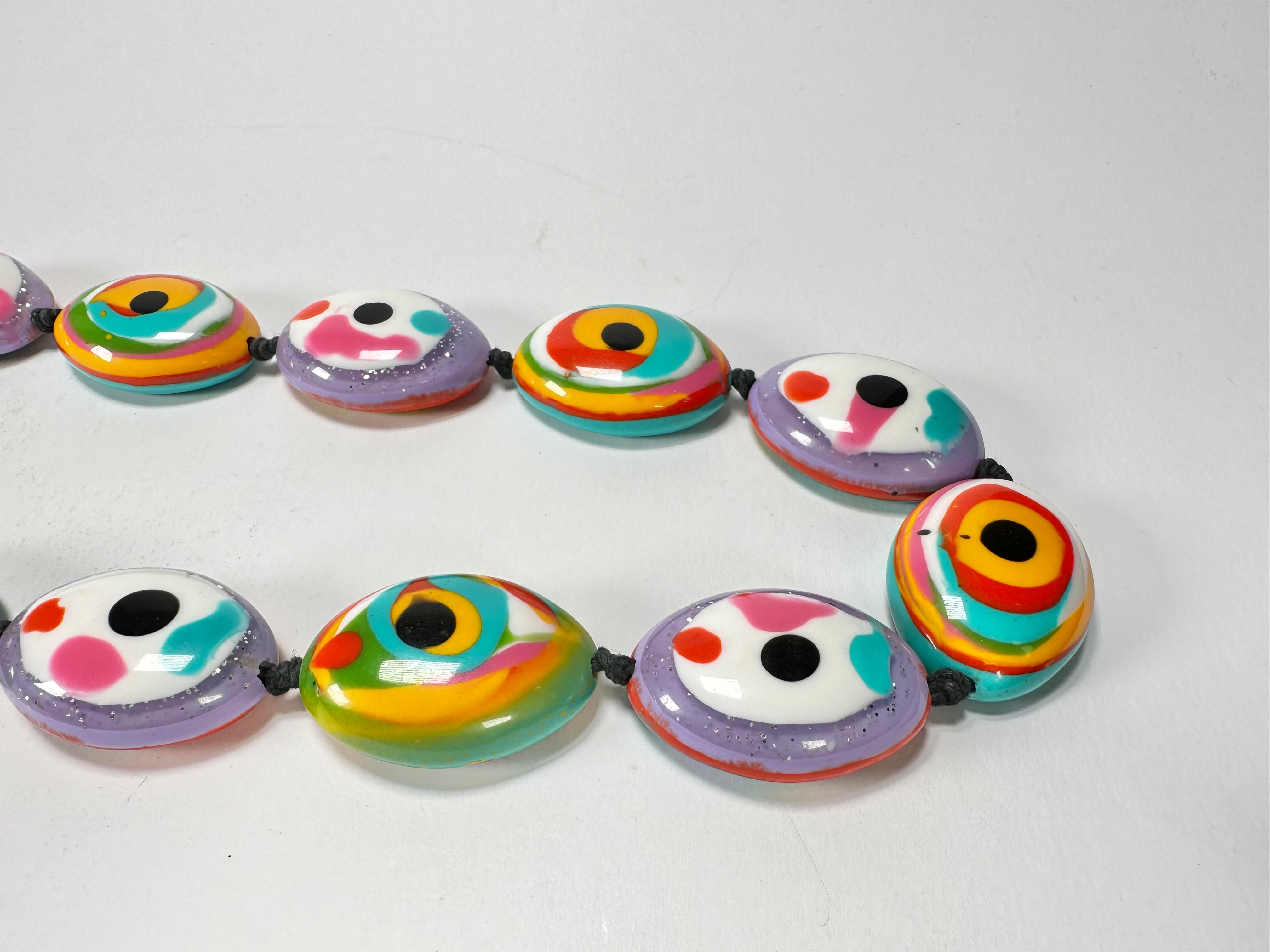 Jackie Brazil "Kathy" Small Riverstones Kandinsky 70cm Necklace ( N3750 )