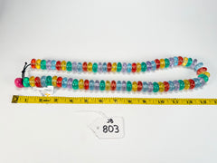 Jackie Brazil "Bela" Transparent Paris Mix Resin Mini Wheels 70cm Necklace ( N0043 )
