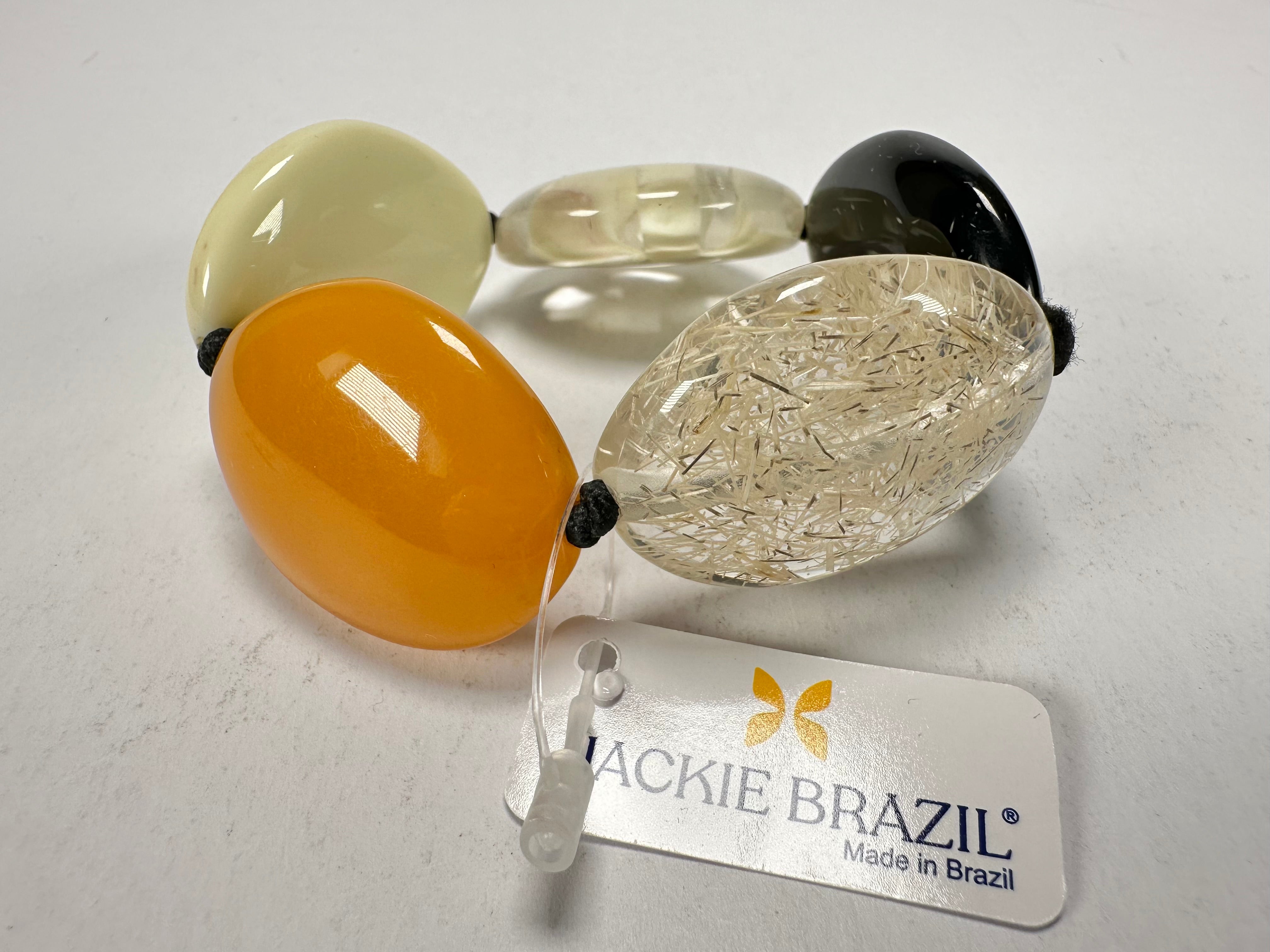Jackie Brazil "Kathy" Seasons Mix Small Riverstones Bracelet ( B0800 )