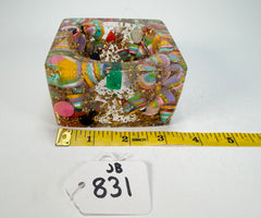 Jackie Brazil "Solid Square" Cascade x Gold Flakes 5cm Bangle ( B2100 )