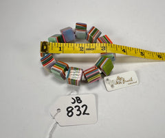 Jackie Brazil "POP" Liquorice Spring Mix Small Cubes Bracelet ( B0224 )