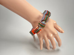 Jackie Brazil "POP" Liquorice Spring Mix Small Cubes Bracelet ( B0224 )