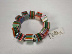 Jackie Brazil "POP" Liquorice Spring Mix Small Cubes Bracelet ( B0224 )