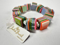 Jackie Brazil "POP" Liquorice Spring Mix Small Cubes Bracelet ( B0224 )