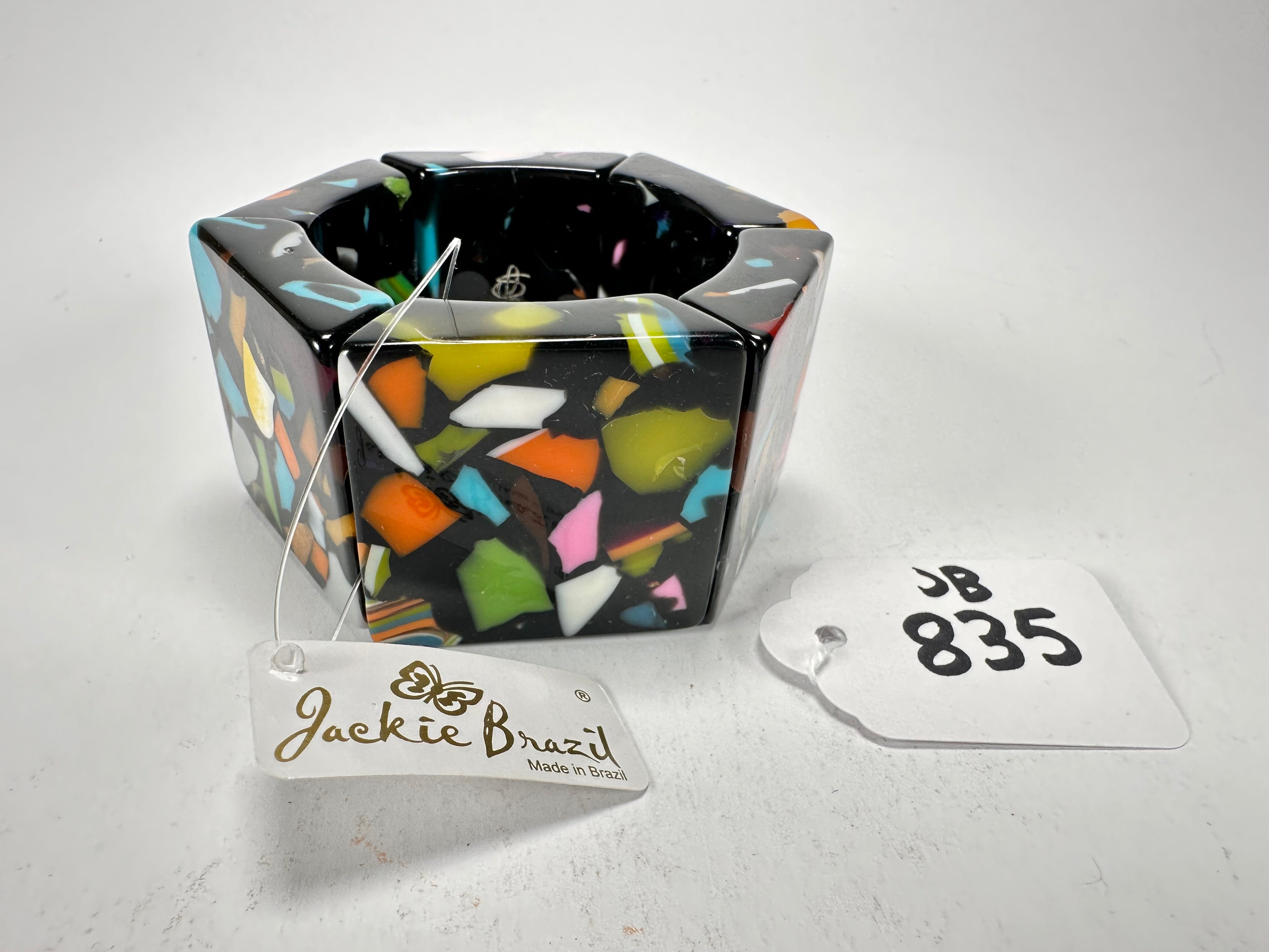 Jackie Brazil "Sabrina" Art Deco Van Allen Elasticated Bracelet ( B3131 )