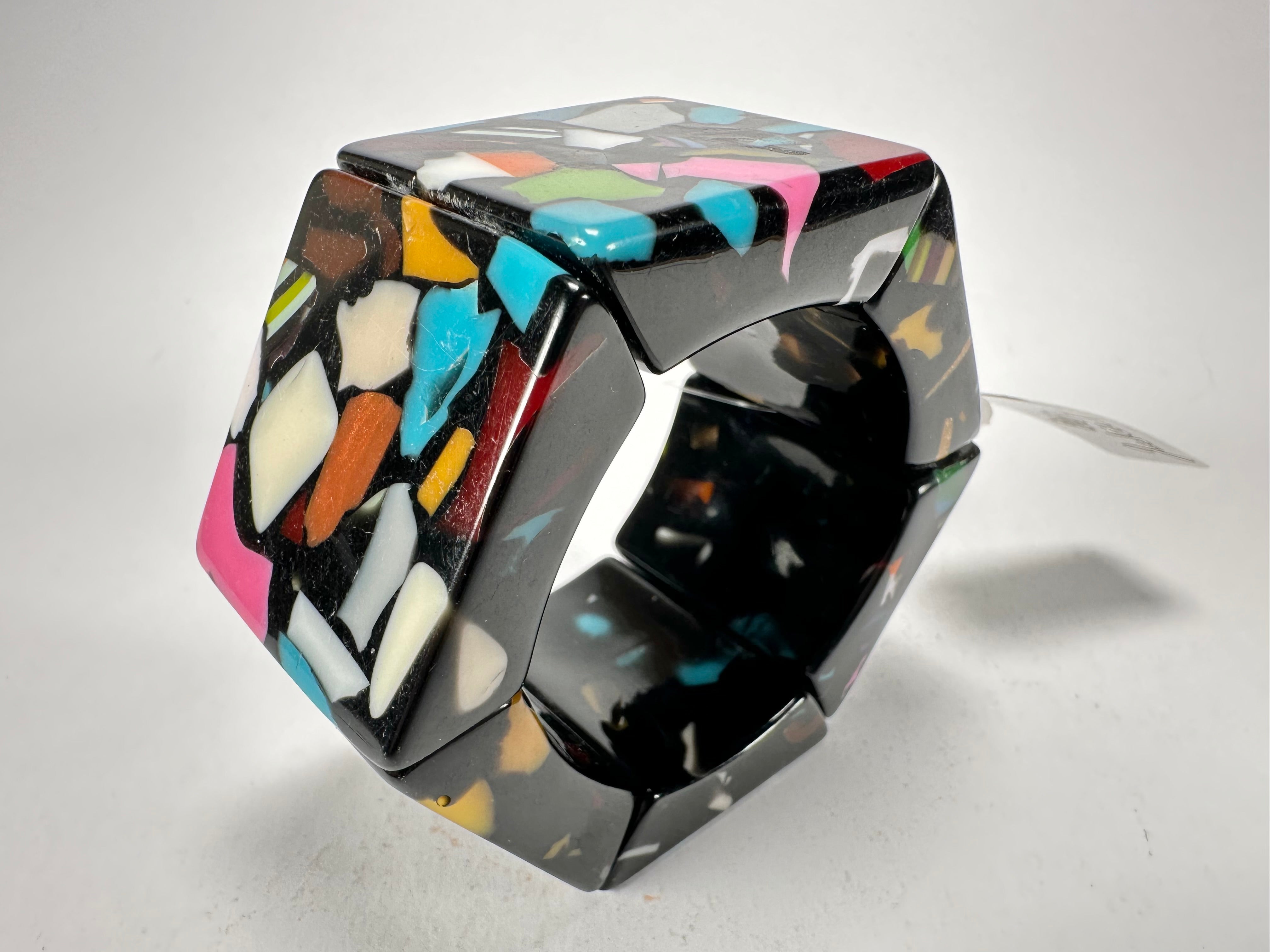 Jackie Brazil "Sabrina" Art Deco Van Allen Elasticated Bracelet ( B3131 )