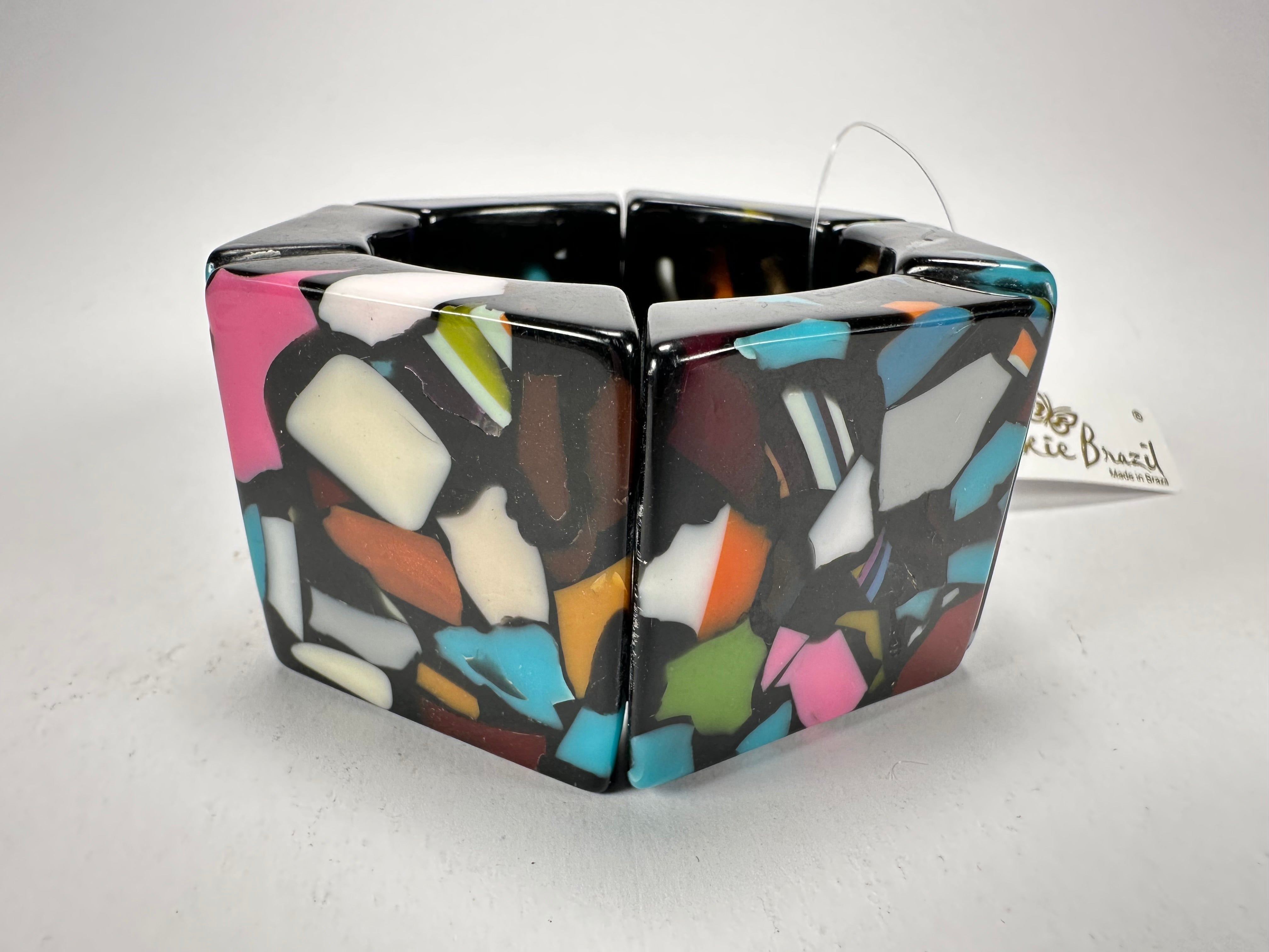 Jackie Brazil "Sabrina" Art Deco Van Allen Elasticated Bracelet ( B3131 )