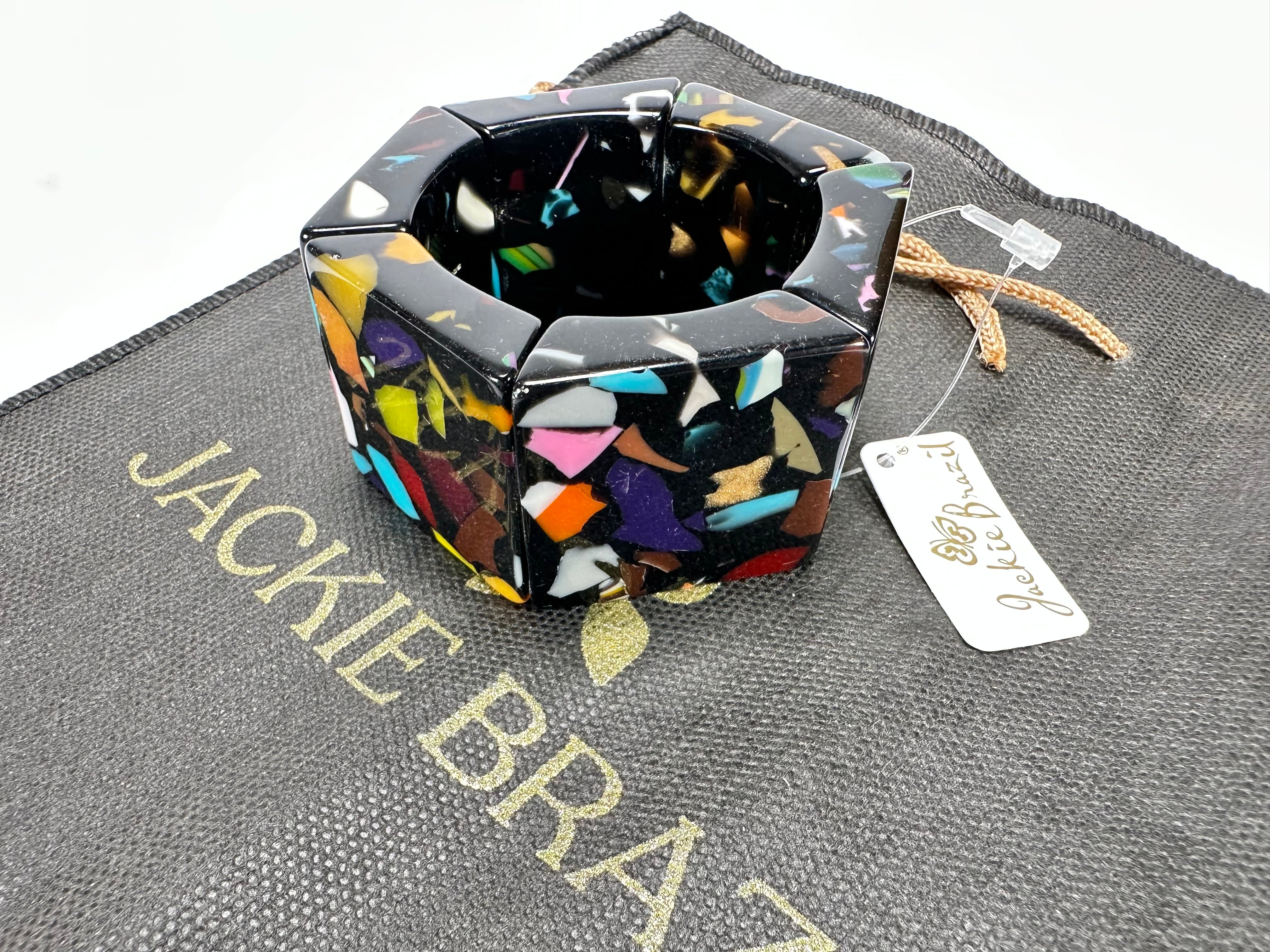 Jackie Brazil "Sabrina" Art Deco Van Allen Elasticated Bracelet ( B3131 )