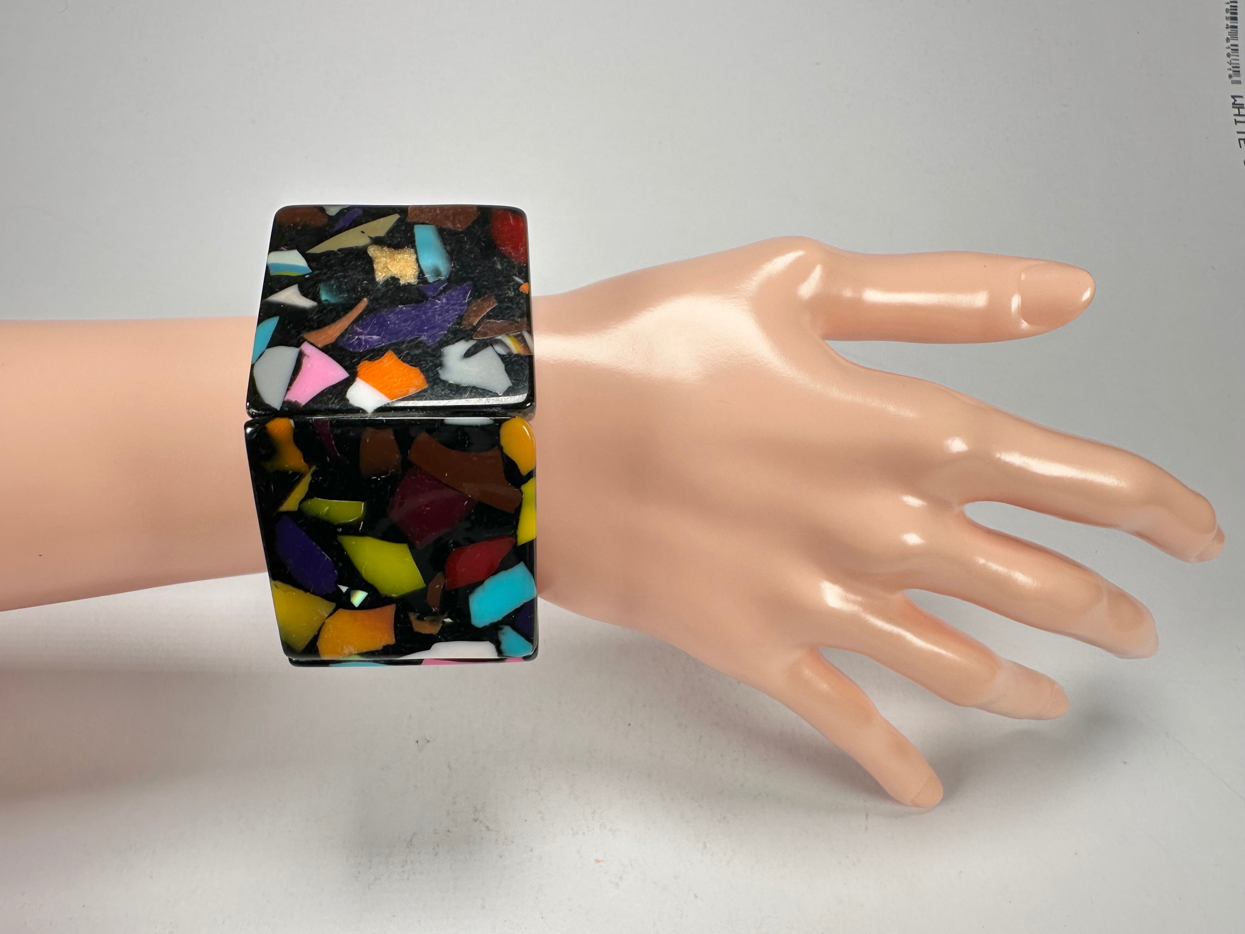 Jackie Brazil "Sabrina" Art Deco Van Allen Elasticated Bracelet ( B3131 )