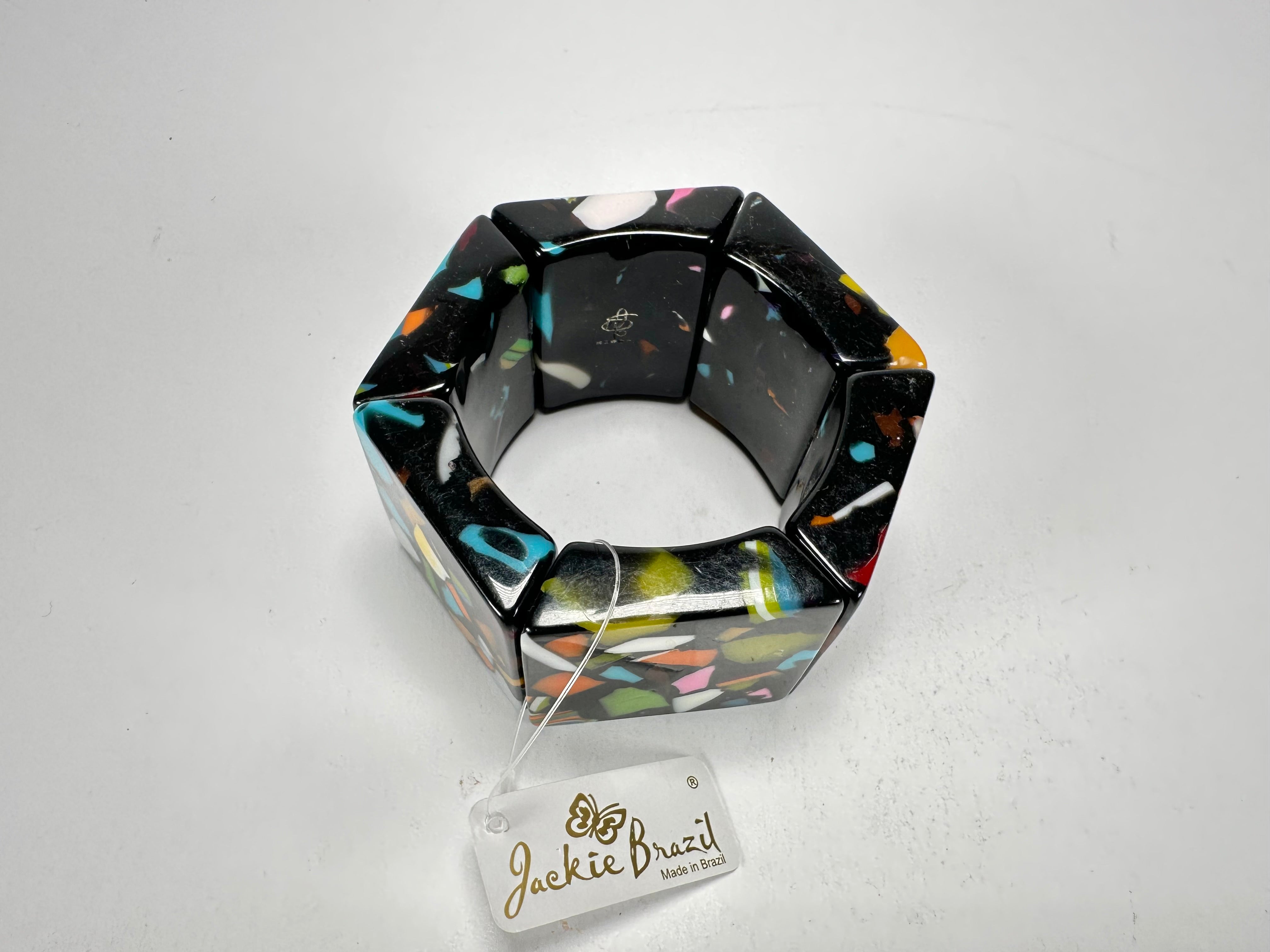 Jackie Brazil "Sabrina" Art Deco Van Allen Elasticated Bracelet ( B3131 )