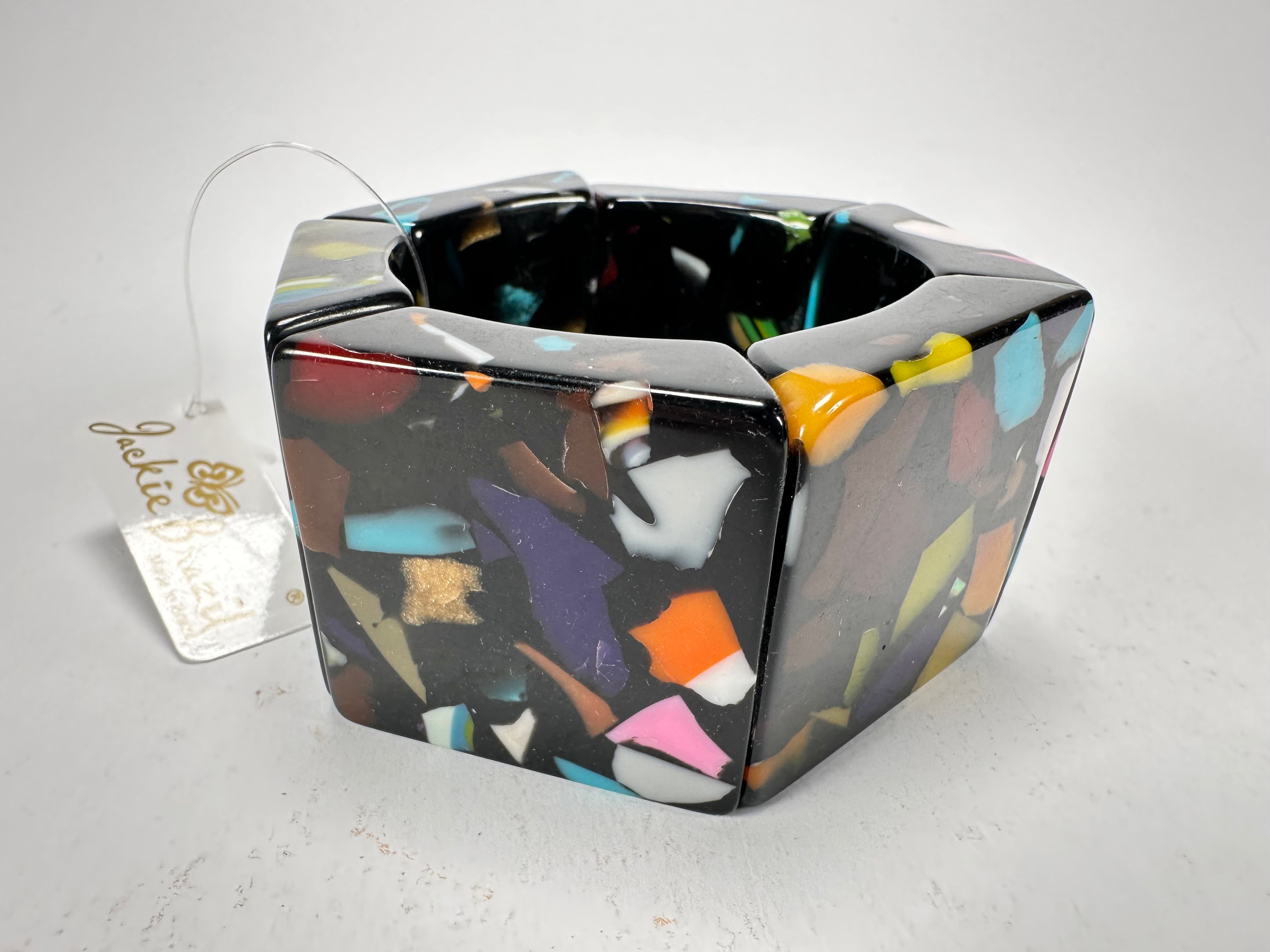 Jackie Brazil "Sabrina" Art Deco Van Allen Elasticated Bracelet ( B3131 )