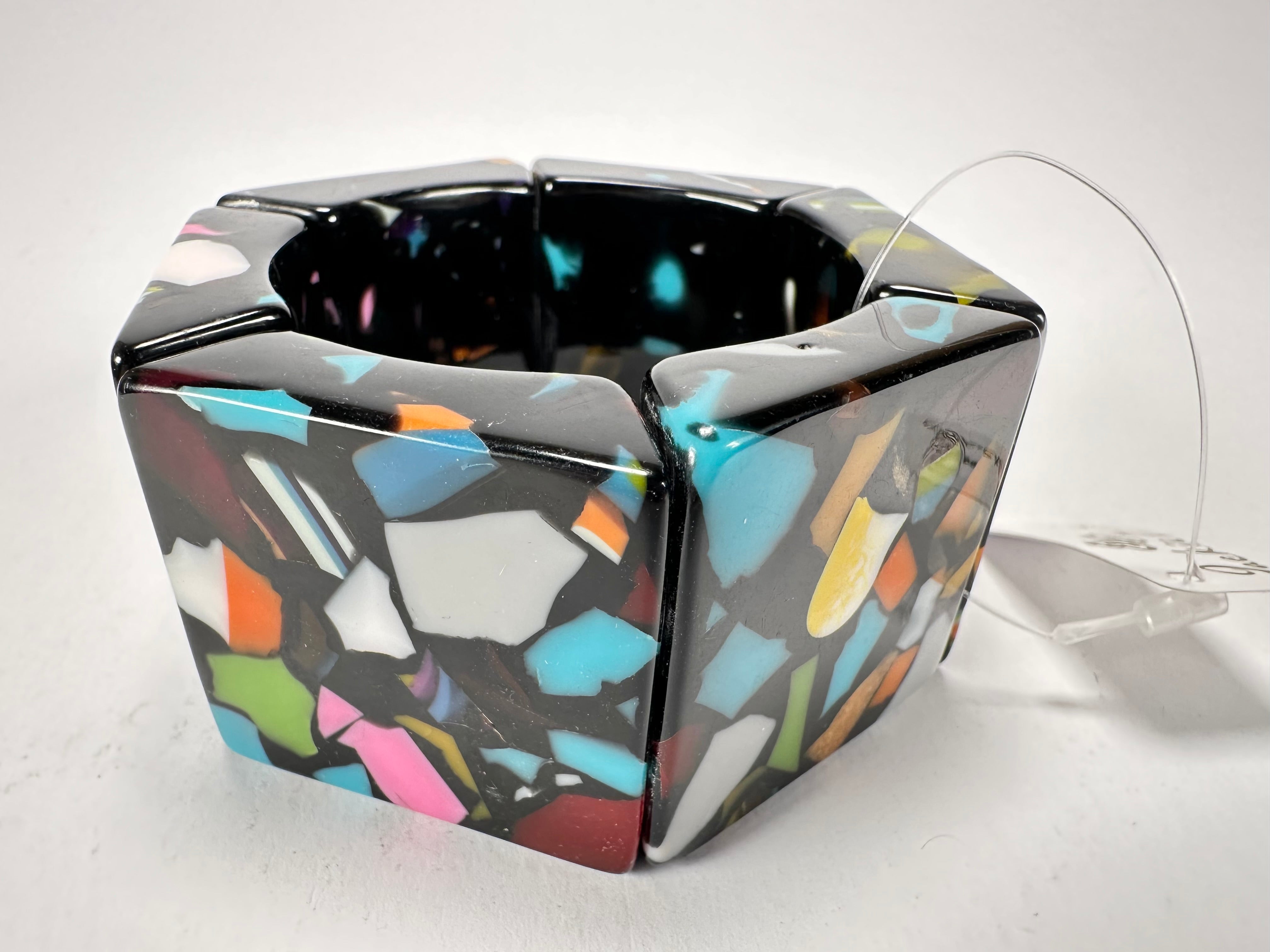 Jackie Brazil "Sabrina" Art Deco Van Allen Elasticated Bracelet ( B3131 )