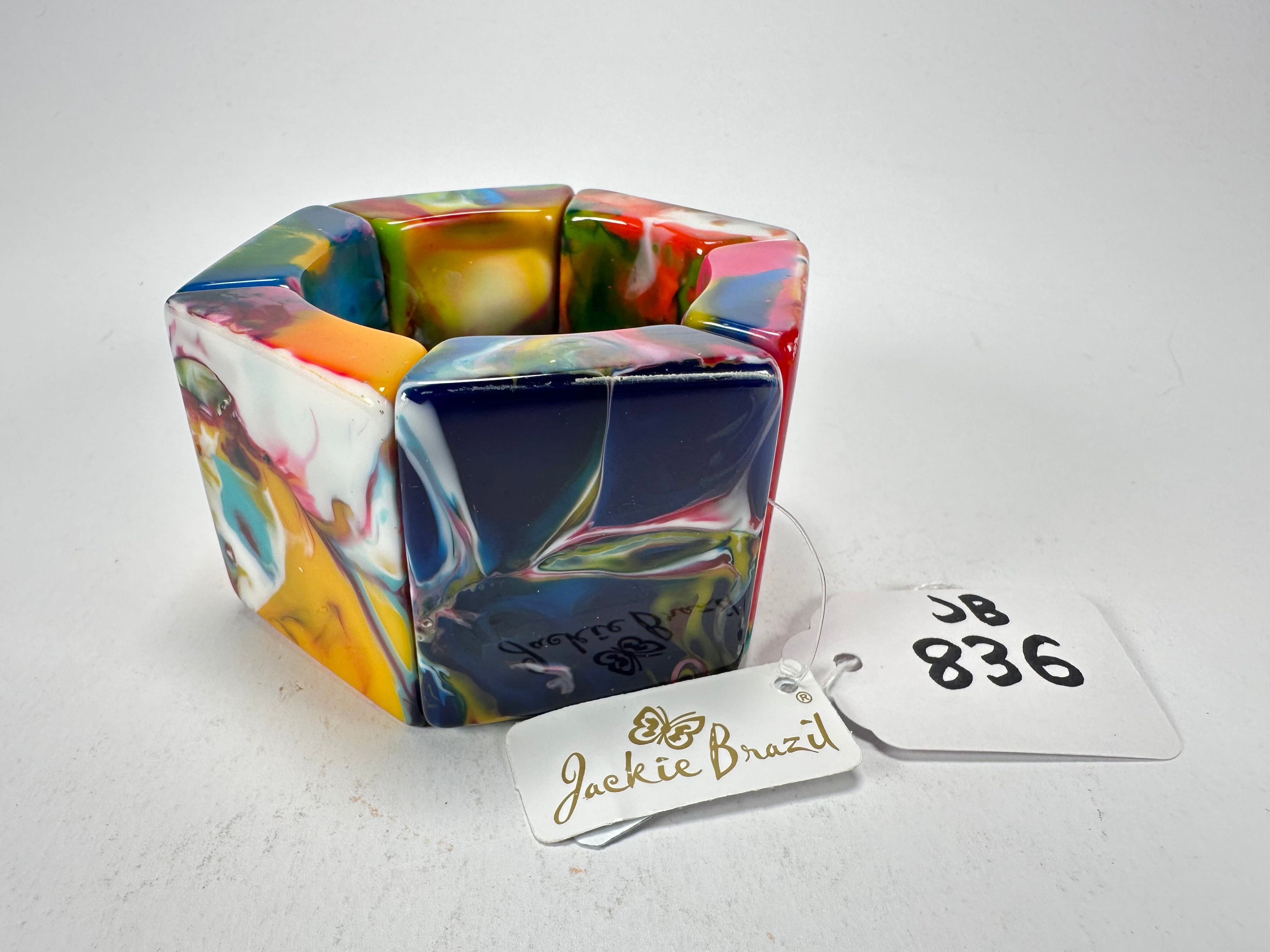 Jackie Brazil "Sabrina" Kandinsky Elasticated Bracelet ( B0225 )