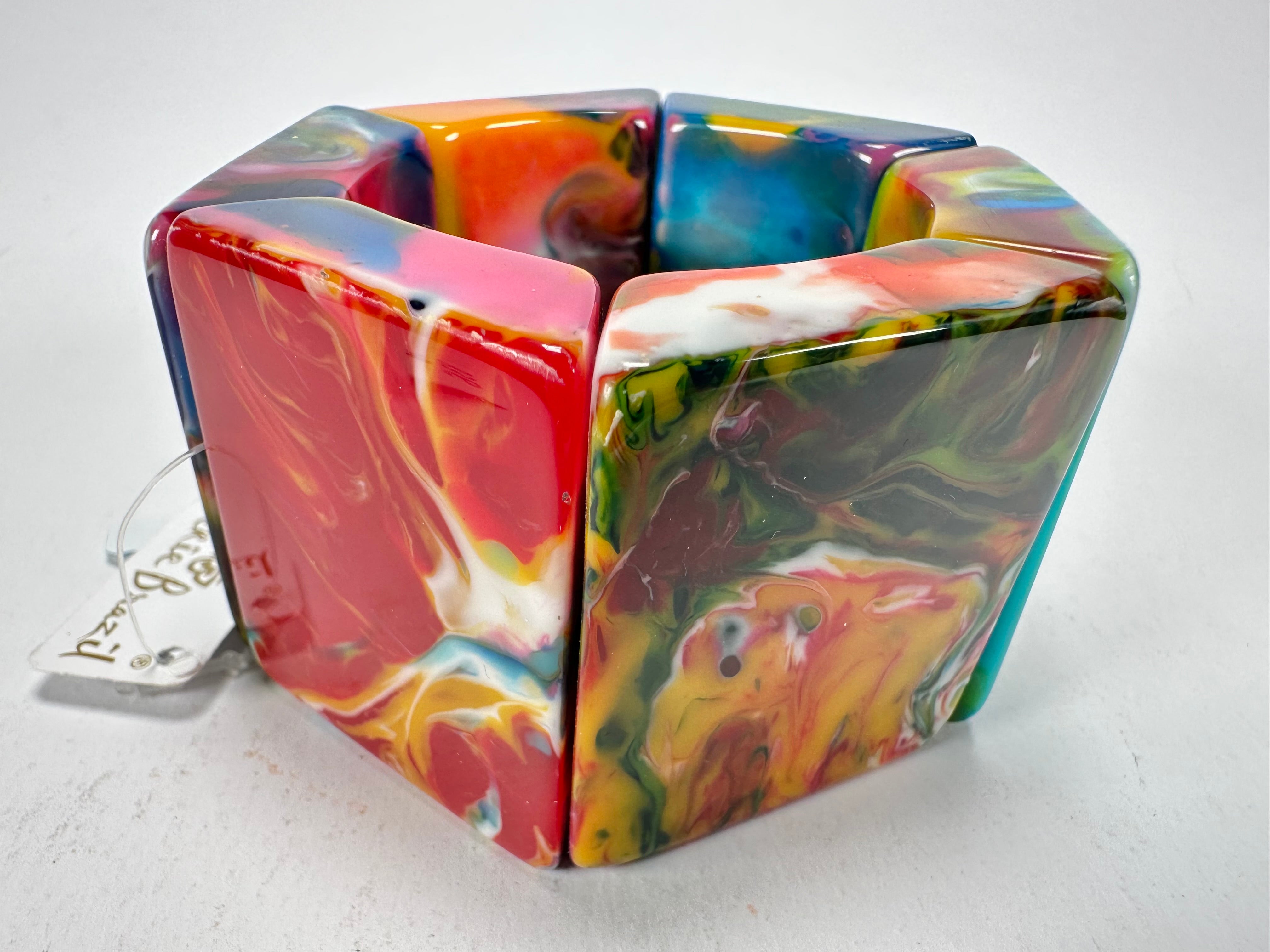 Jackie Brazil "Sabrina" Kandinsky Elasticated Bracelet ( B0225 )