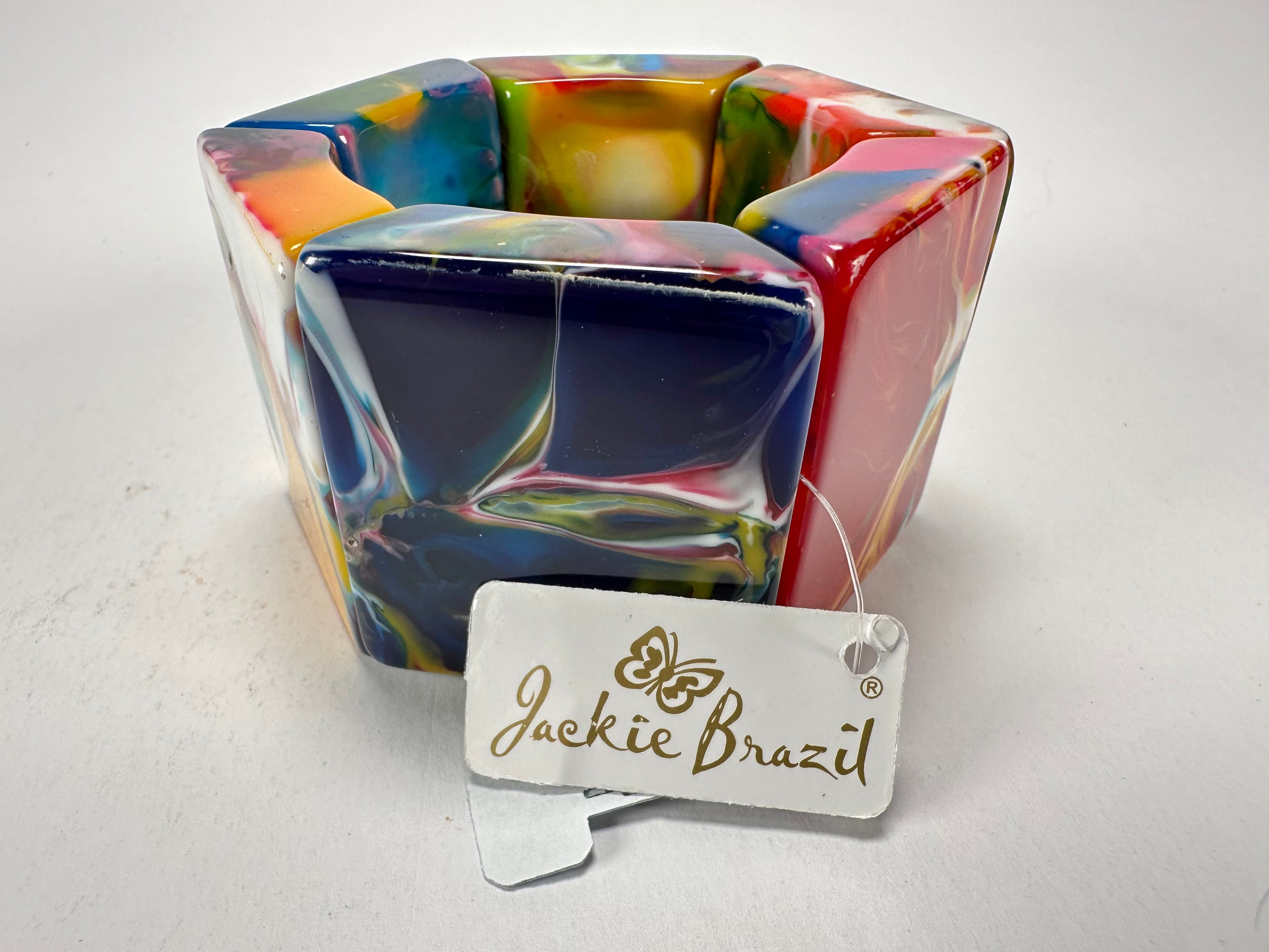 Jackie Brazil "Sabrina" Kandinsky Elasticated Bracelet ( B0225 )