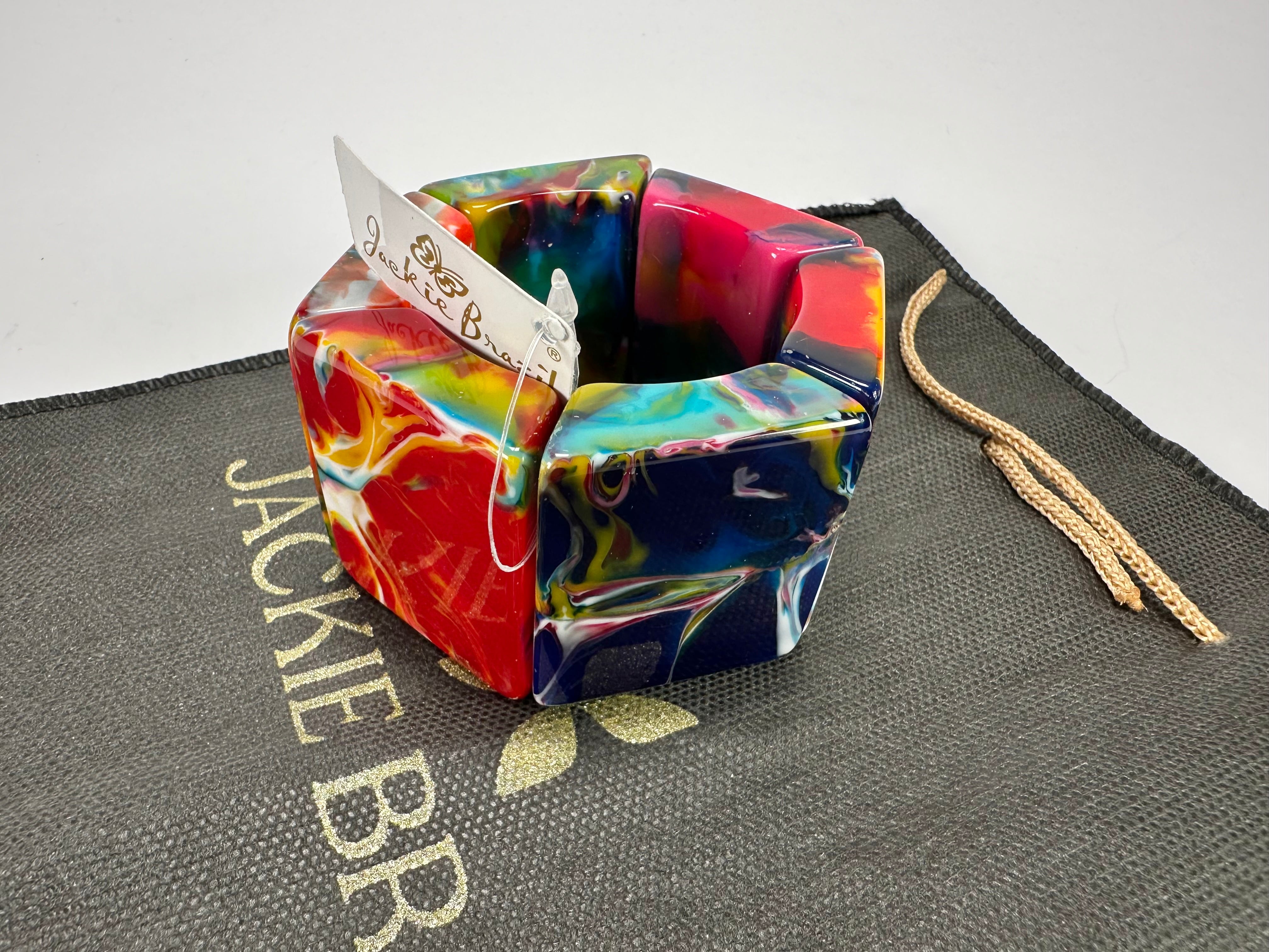 Jackie Brazil "Sabrina" Kandinsky Elasticated Bracelet ( B0225 )