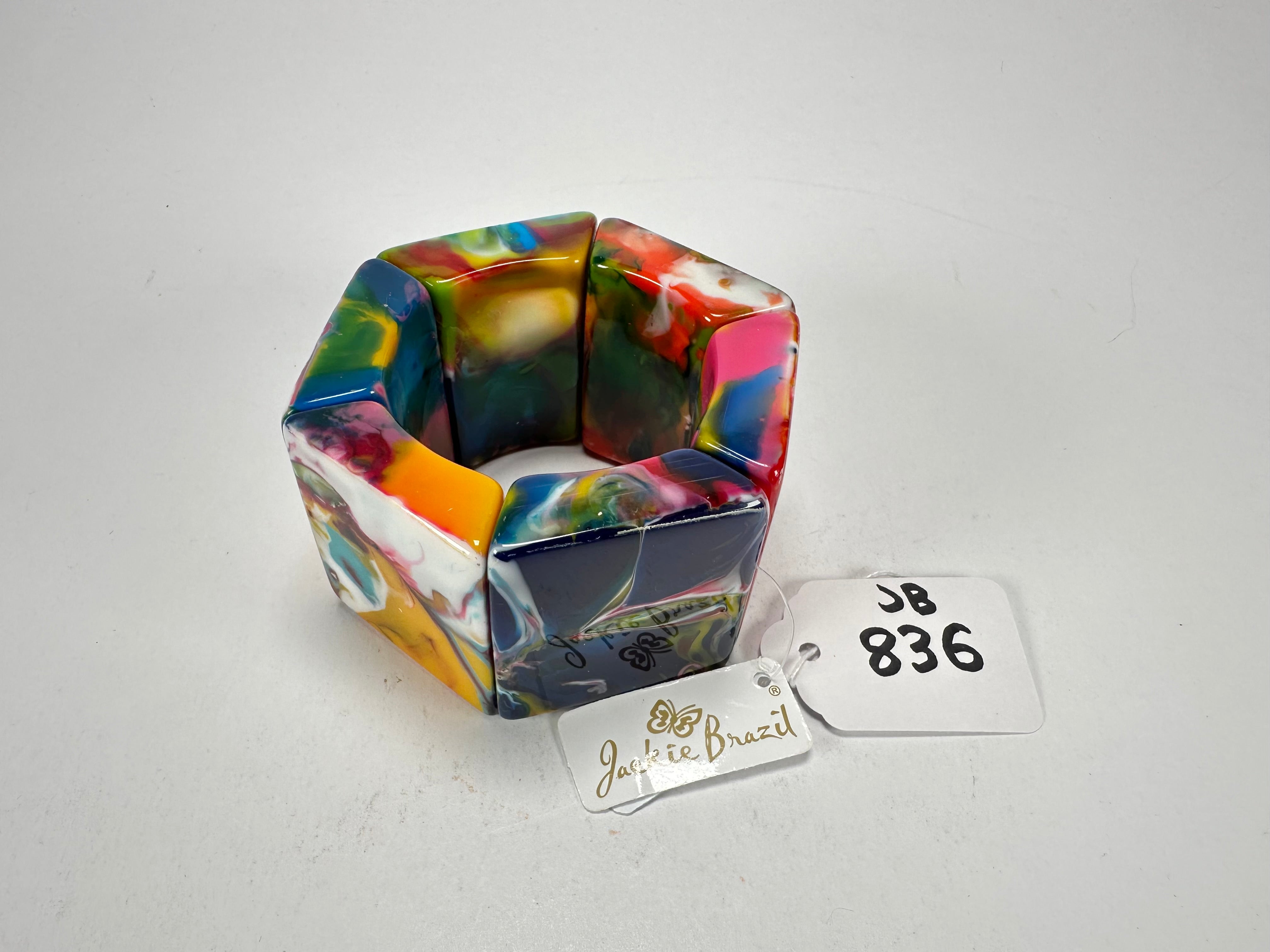 Jackie Brazil "Sabrina" Kandinsky Elasticated Bracelet ( B0225 )