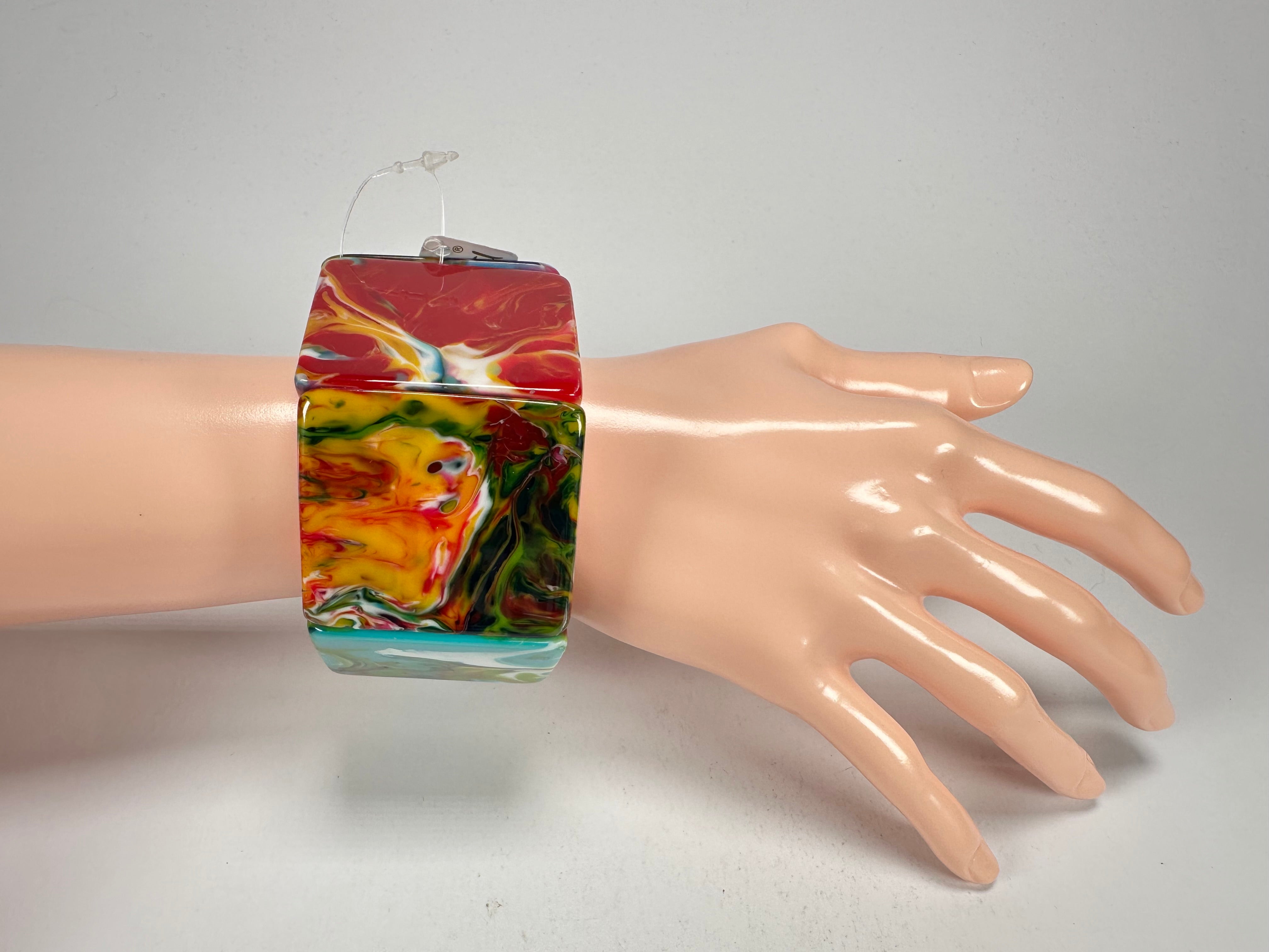 Jackie Brazil "Sabrina" Kandinsky Elasticated Bracelet ( B0225 )