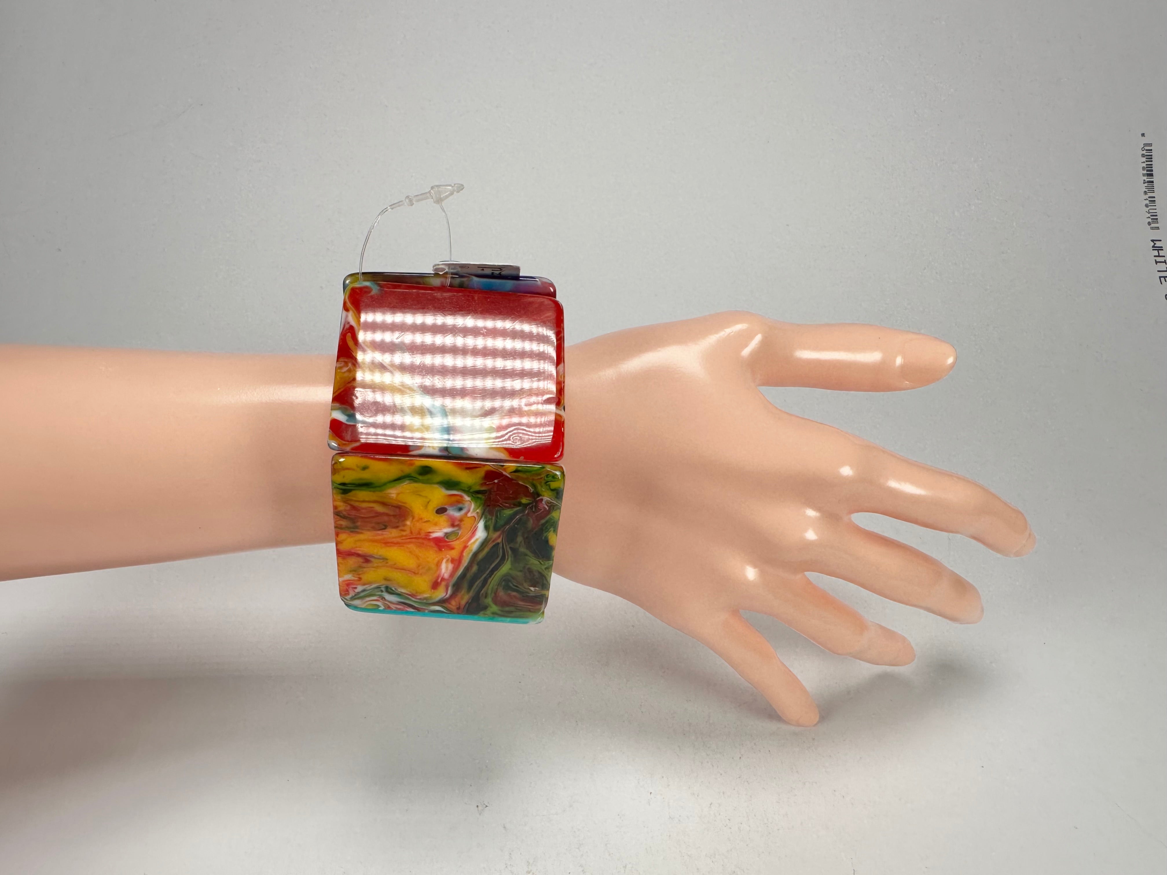 Jackie Brazil "Sabrina" Kandinsky Elasticated Bracelet ( B0225 )