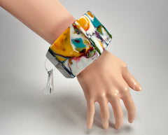 Jackie Brazil "Sabrina" Kandinsky Elasticated Bracelet ( B0225 )