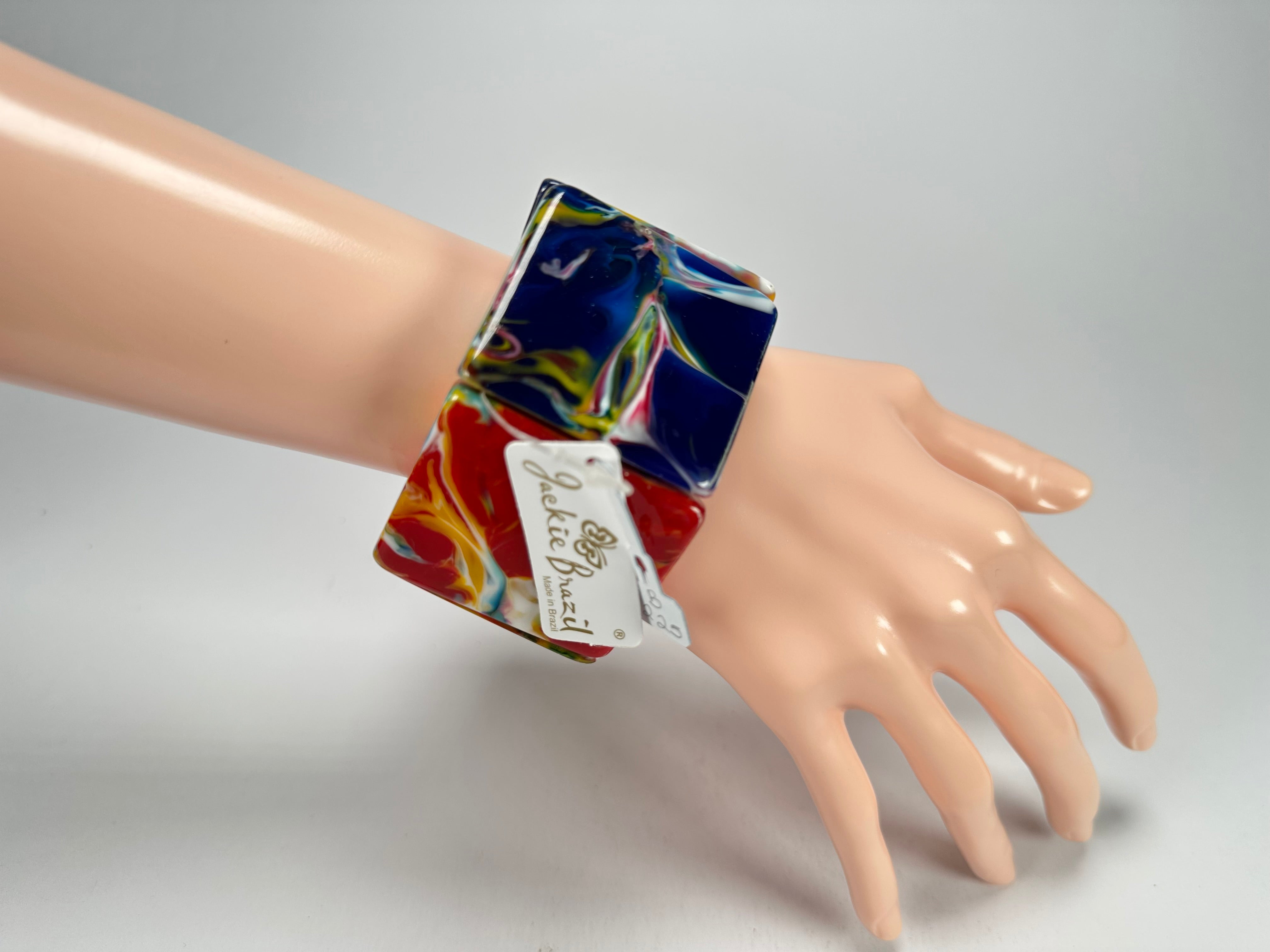 Jackie Brazil "Sabrina" Kandinsky Elasticated Bracelet ( B0225 )