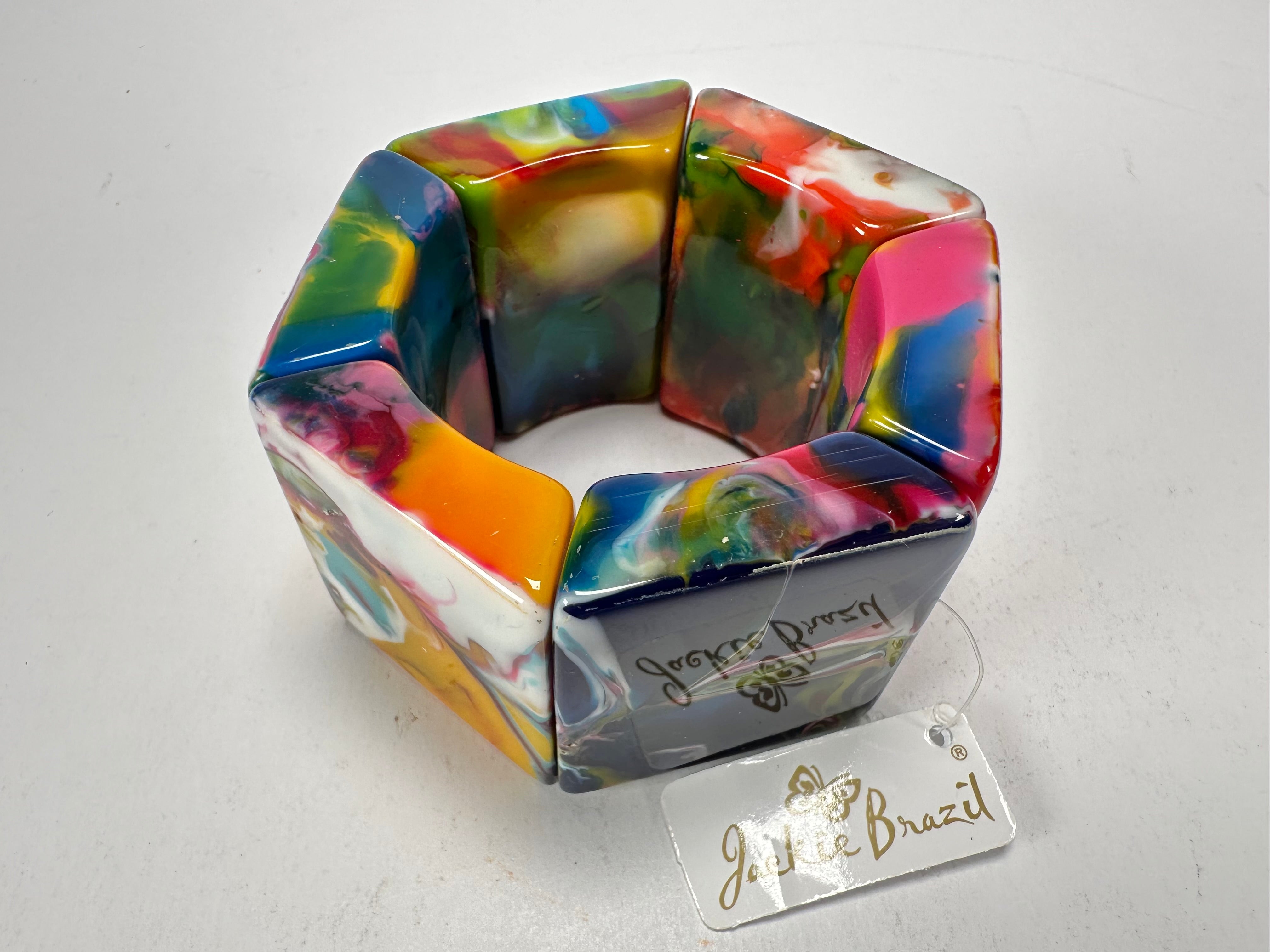 Jackie Brazil "Sabrina" Kandinsky Elasticated Bracelet ( B0225 )