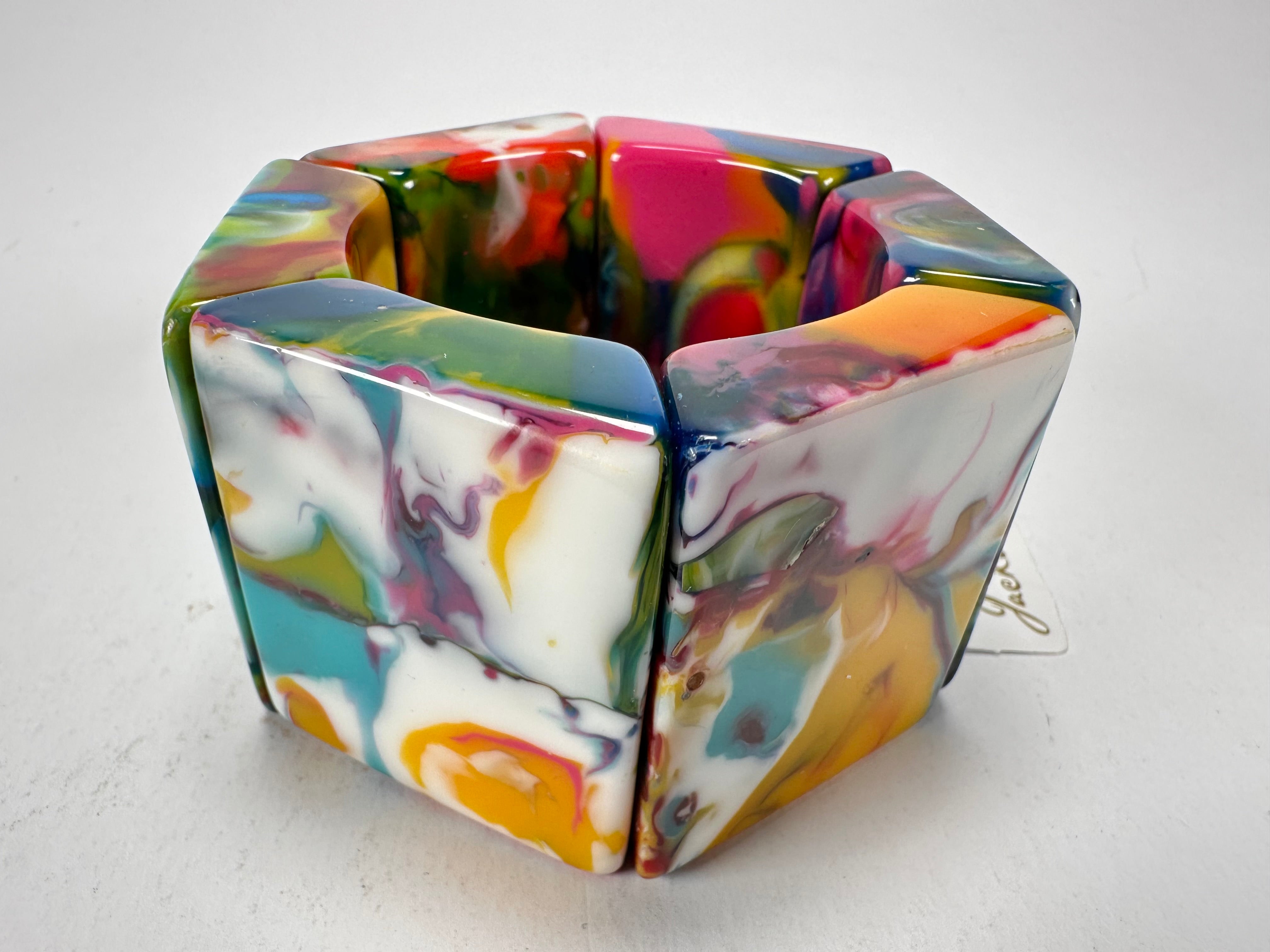 Jackie Brazil "Sabrina" Kandinsky Elasticated Bracelet ( B0225 )