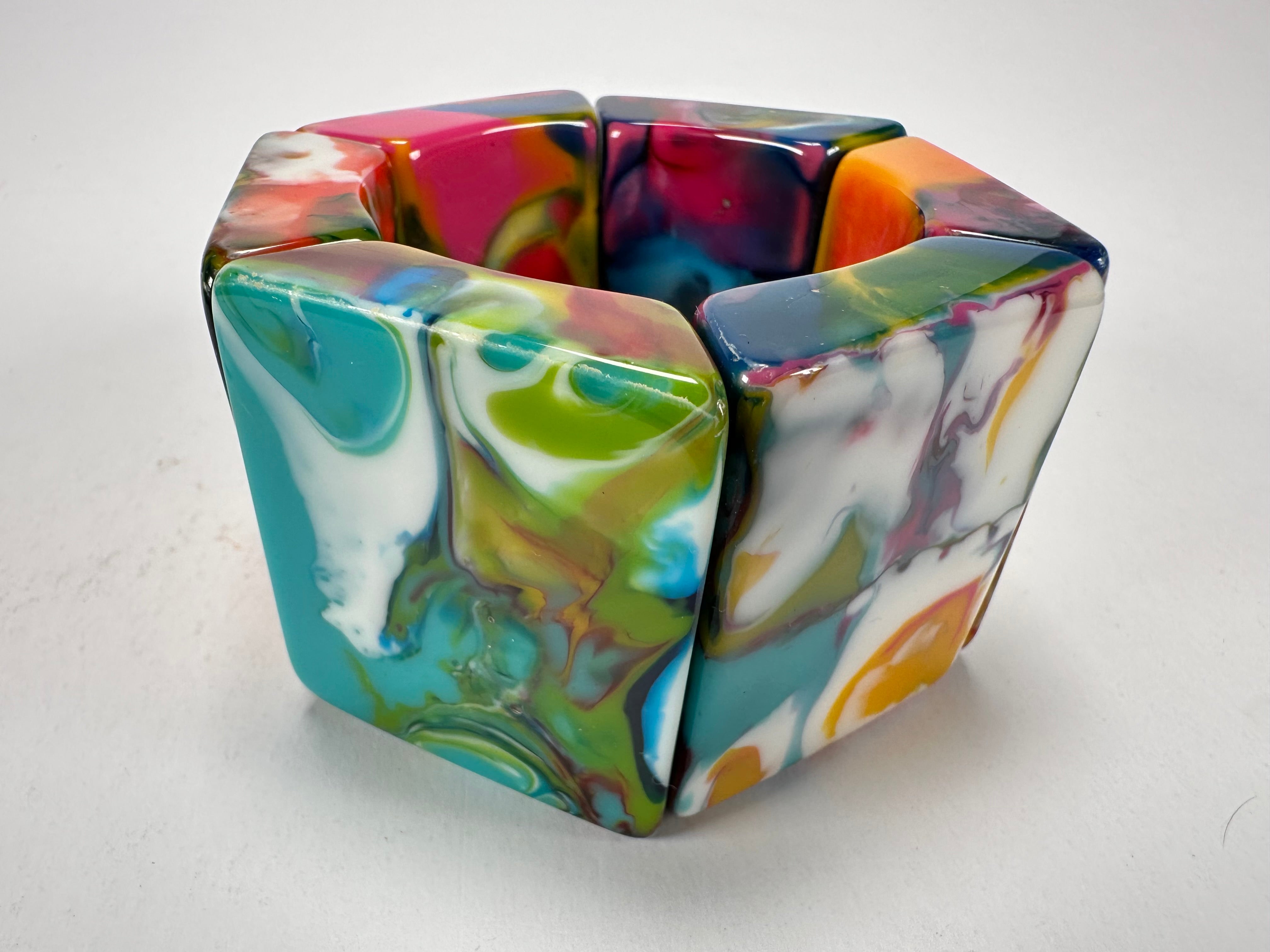 Jackie Brazil "Sabrina" Kandinsky Elasticated Bracelet ( B0225 )