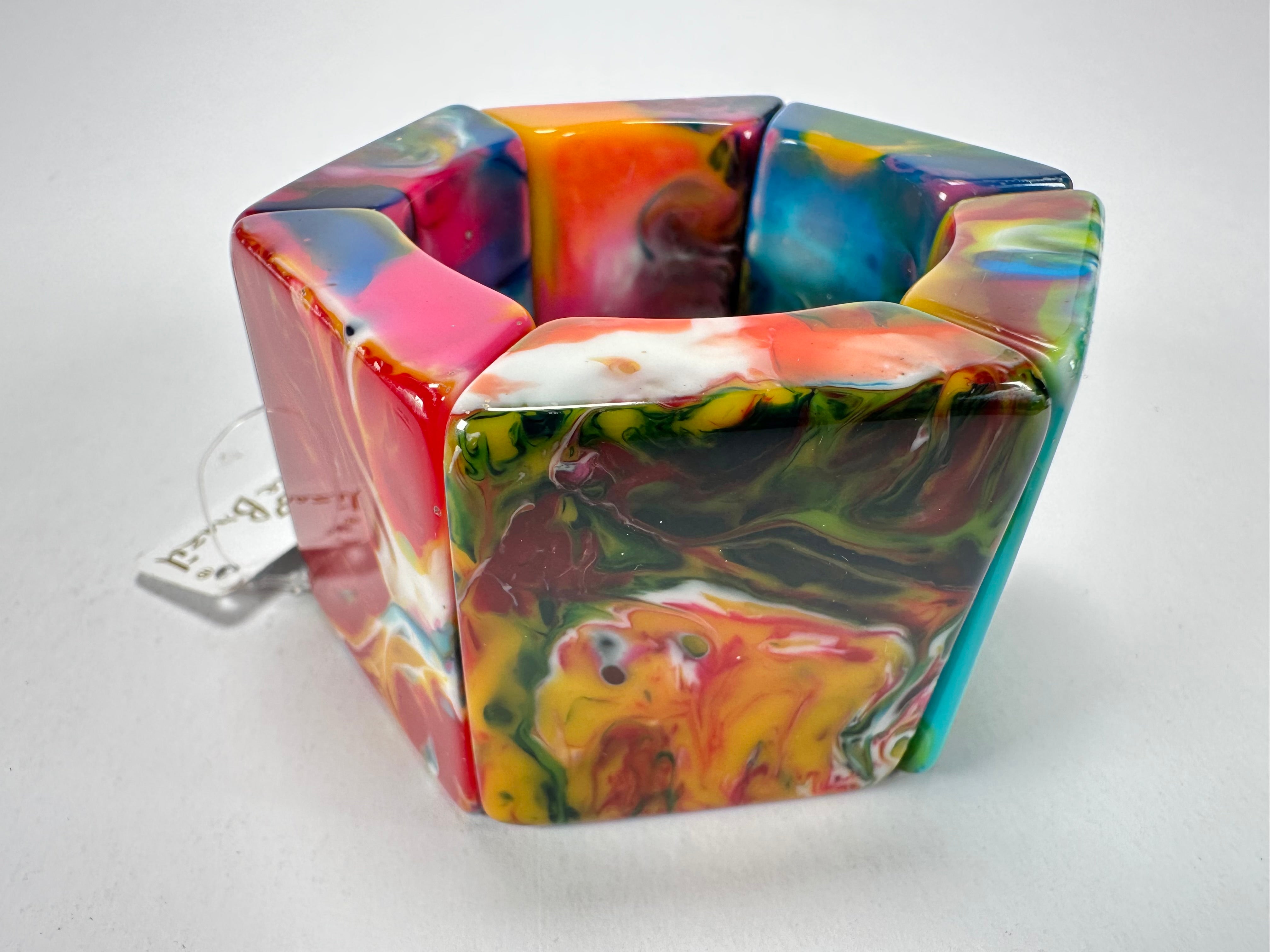 Jackie Brazil "Sabrina" Kandinsky Elasticated Bracelet ( B0225 )