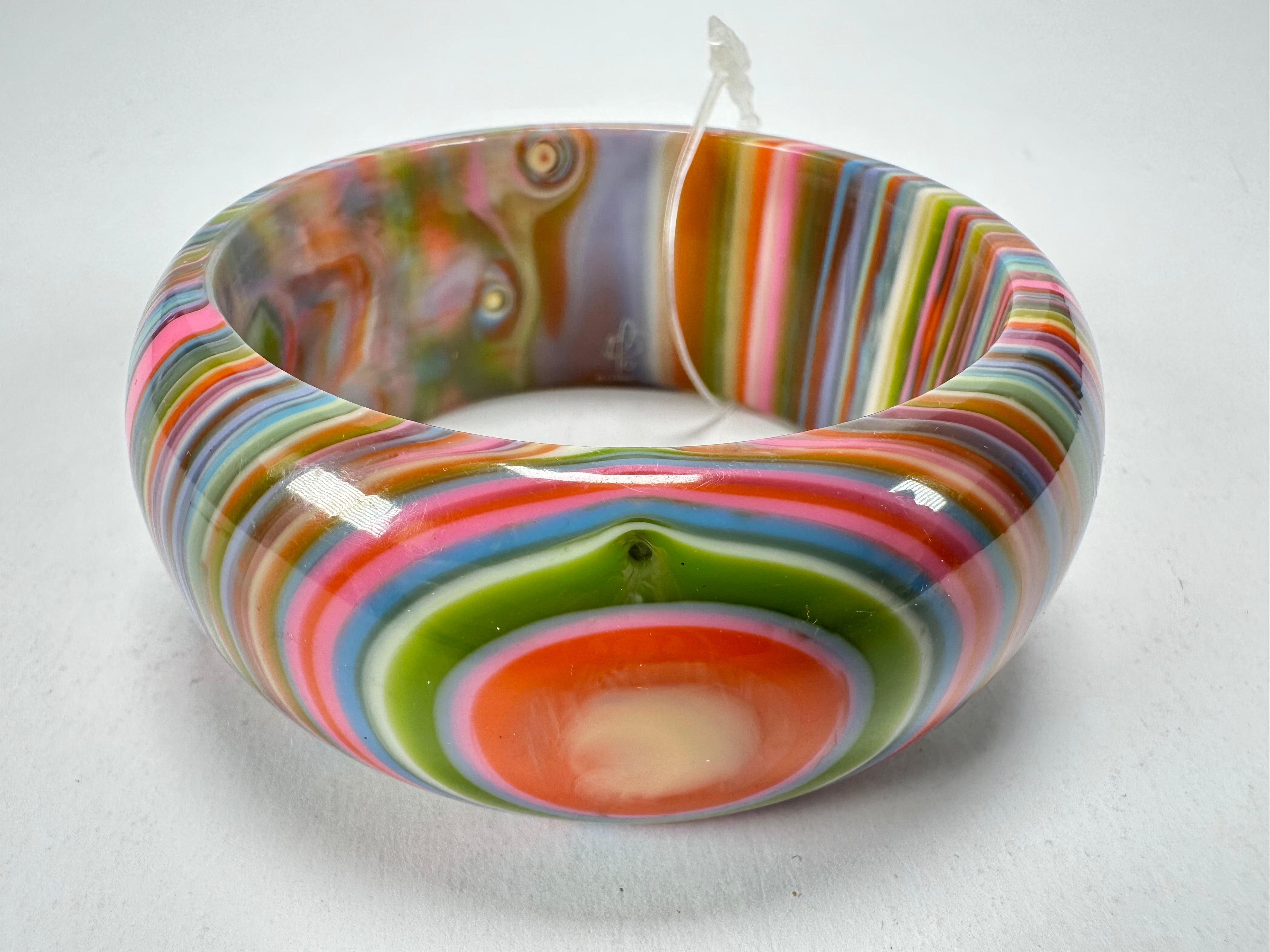 Jackie Brazil "All Sorts "Liquorice w/Cat Eye Spring Colour Mix 3.4cm Bangle ( B2444 )