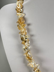 Jackie Brazil "Corina" Small Cones Gold Flakes 55cm Necklace ( N0058 )