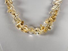 Jackie Brazil "Corina" Small Cones Gold Flakes 55cm Necklace ( N0058 )