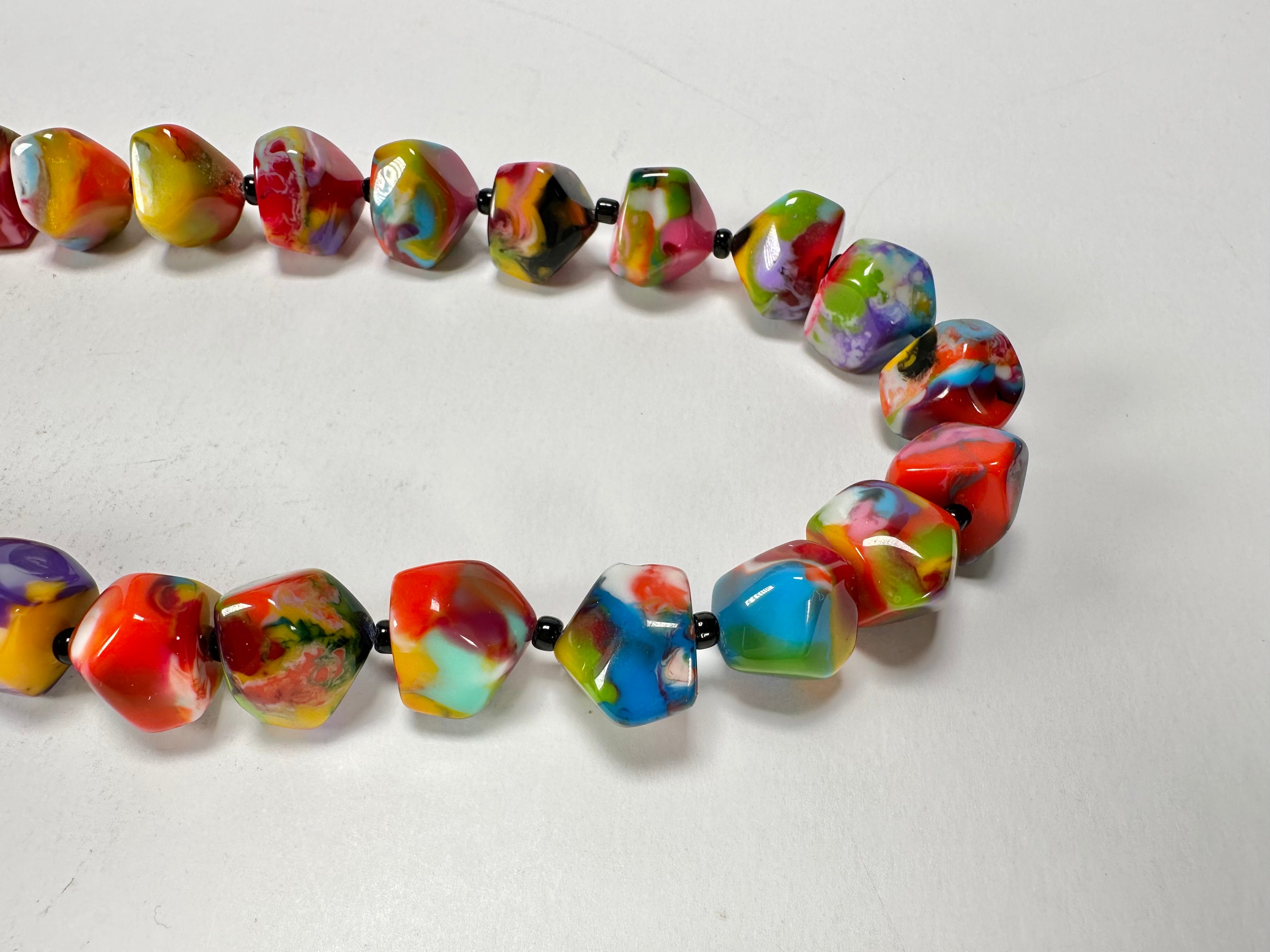 Jackie Brazil "Camille" Kandinsky Small Stones 70cm Necklace ( N0075 )