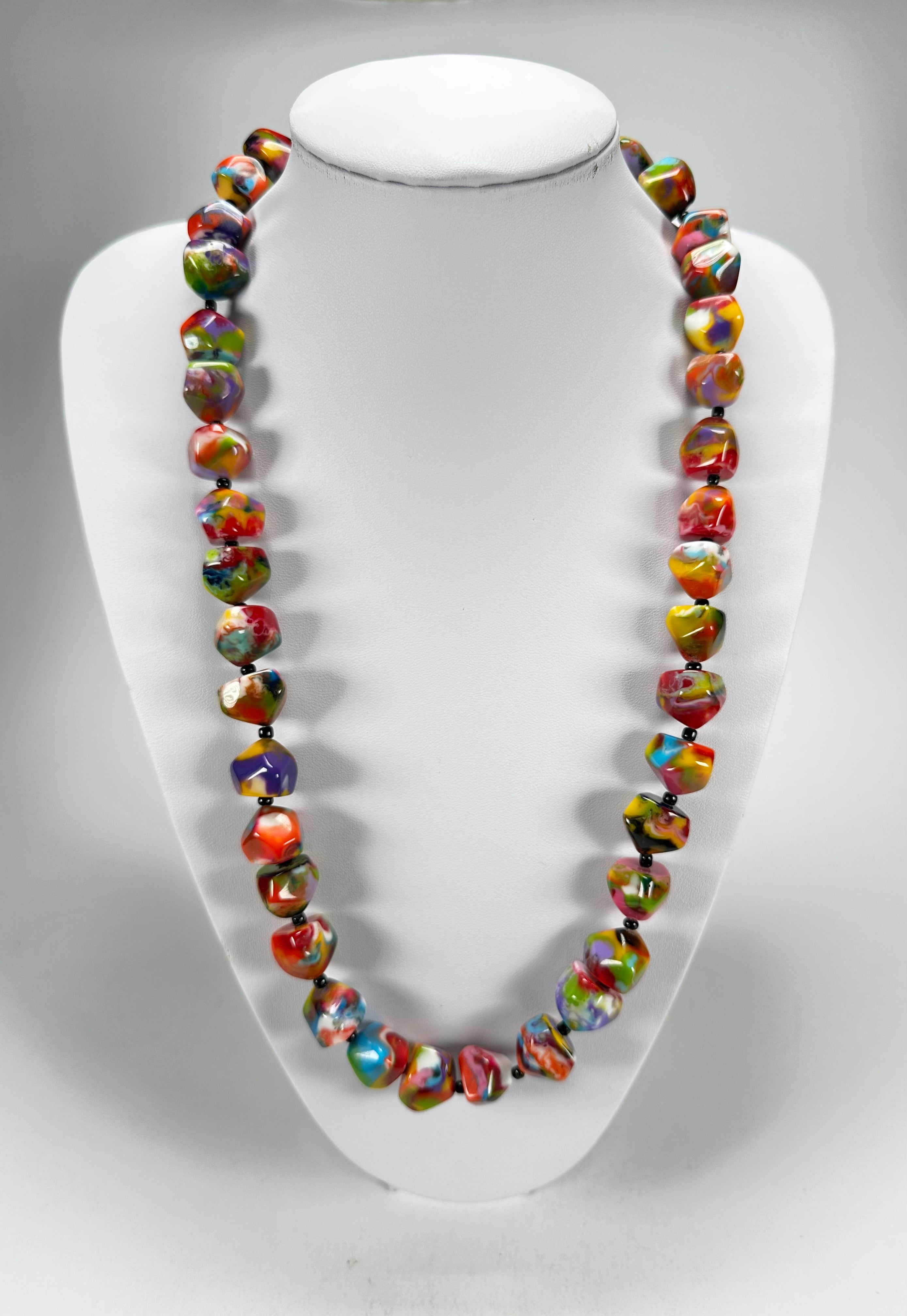 Jackie Brazil "Camille" Kandinsky Small Stones 70cm Necklace ( N0075 )