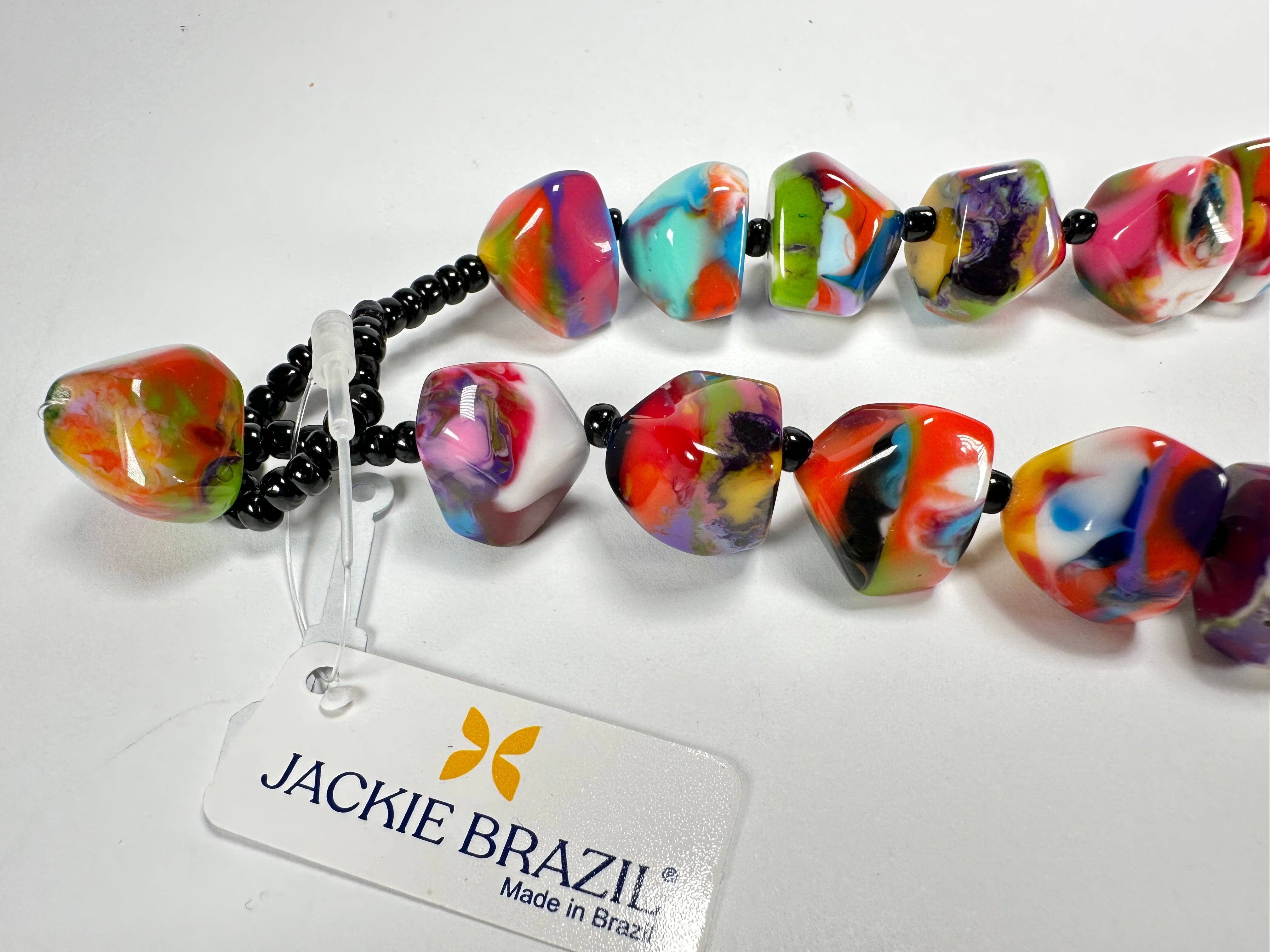 Jackie Brazil "Camille" Kandinsky Small Stones 70cm Necklace ( N0075 )