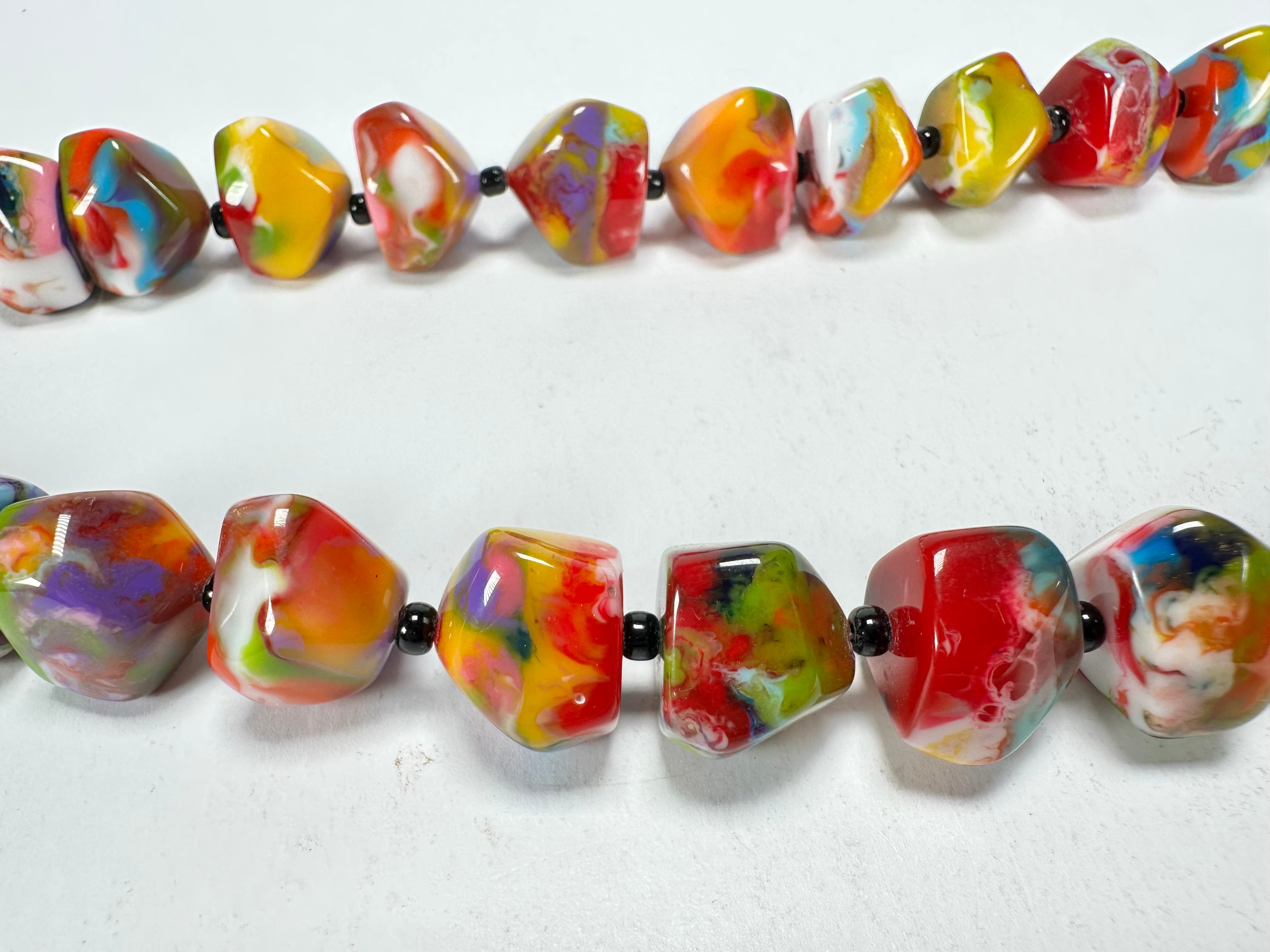 Jackie Brazil "Camille" Kandinsky Small Stones 70cm Necklace ( N0075 )