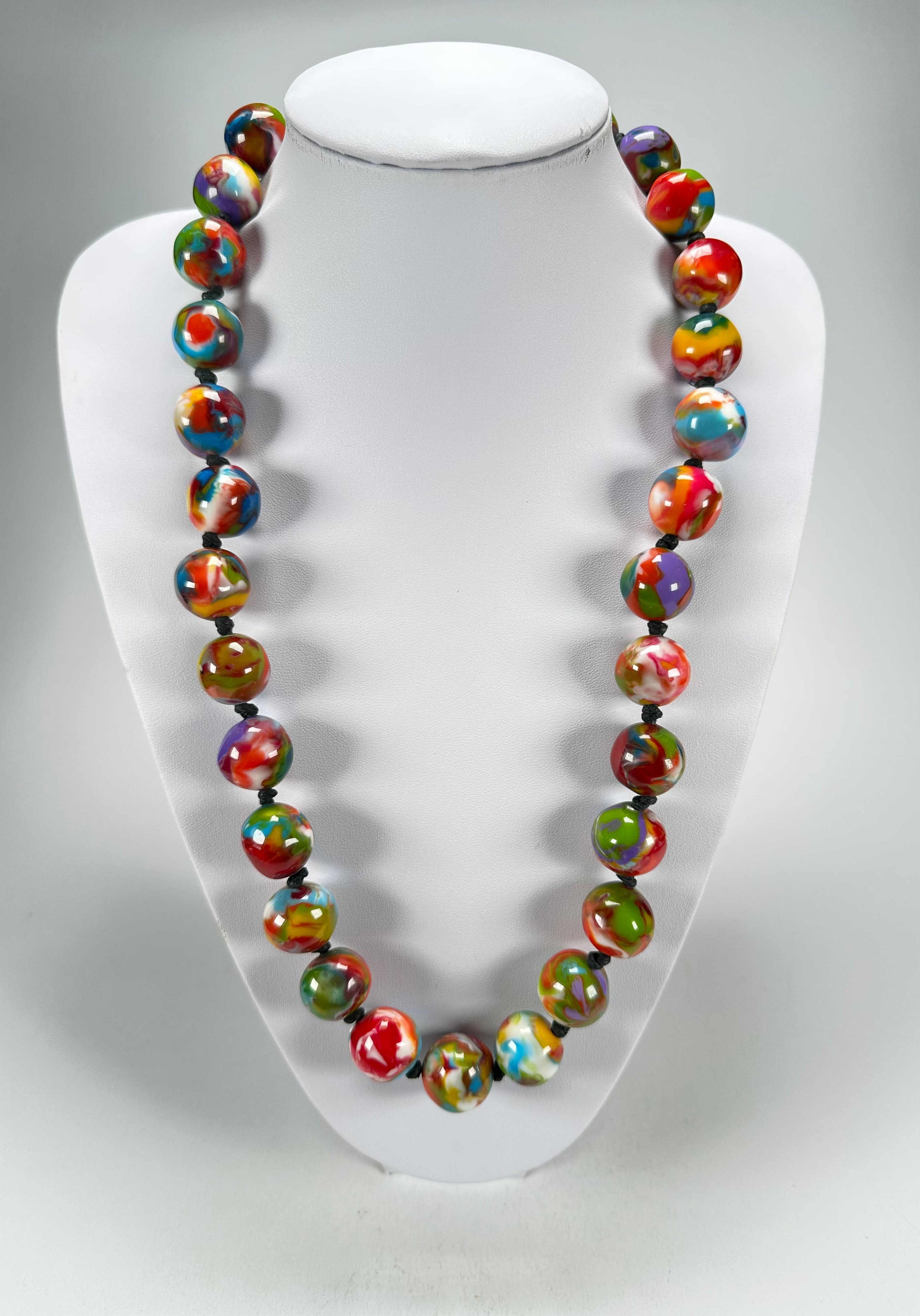 Jackie Brazil "Lola" Kandinsky Medium Spheres 70cm Resin Necklace ( N2695 )