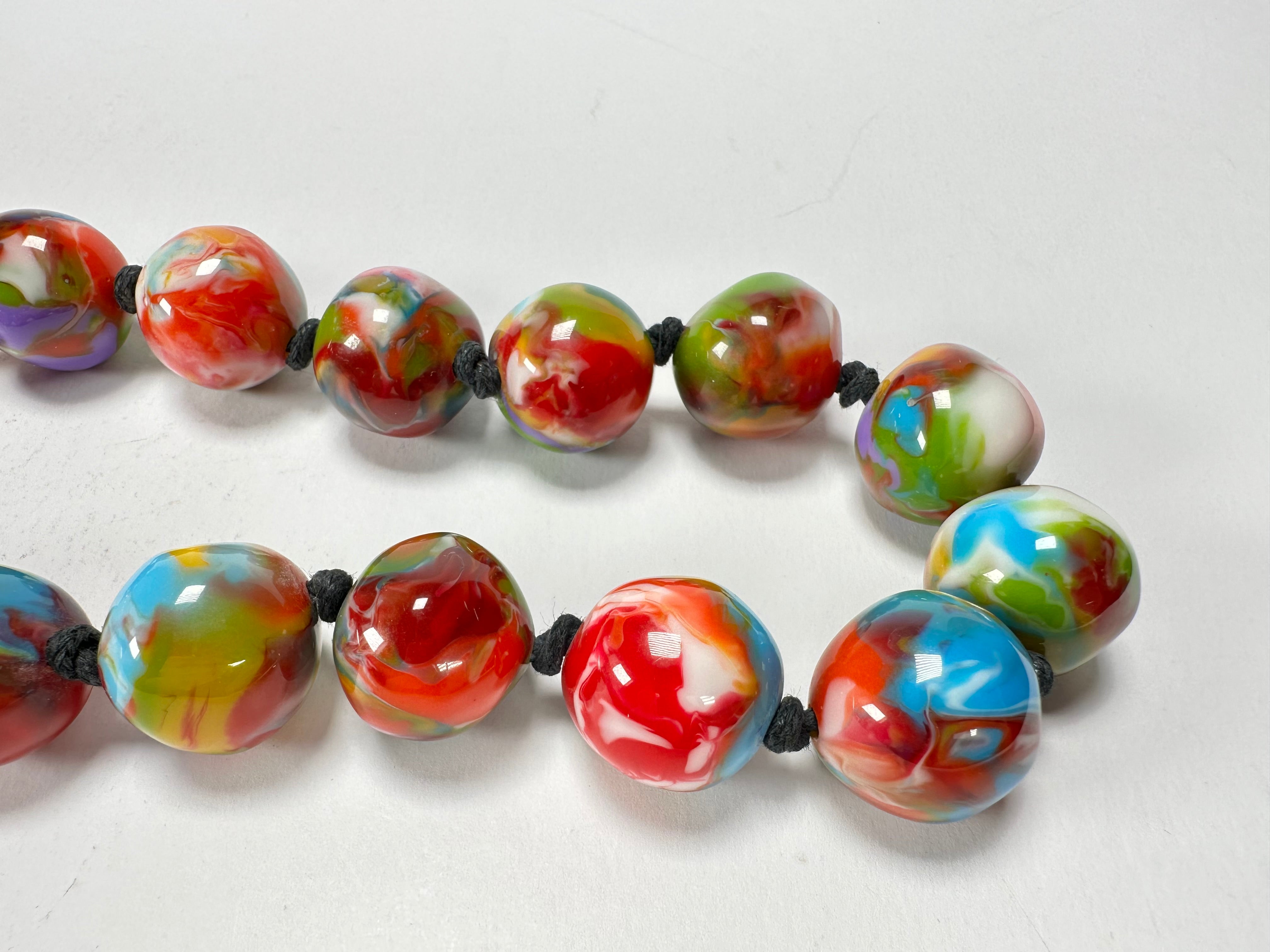 Jackie Brazil "Lola" Kandinsky Medium Spheres 70cm Resin Necklace ( N2695 )