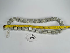 Jackie Brazil "POP" Liquorice Cream Mix Small Cubes 65cm Necklace ( N0046 )