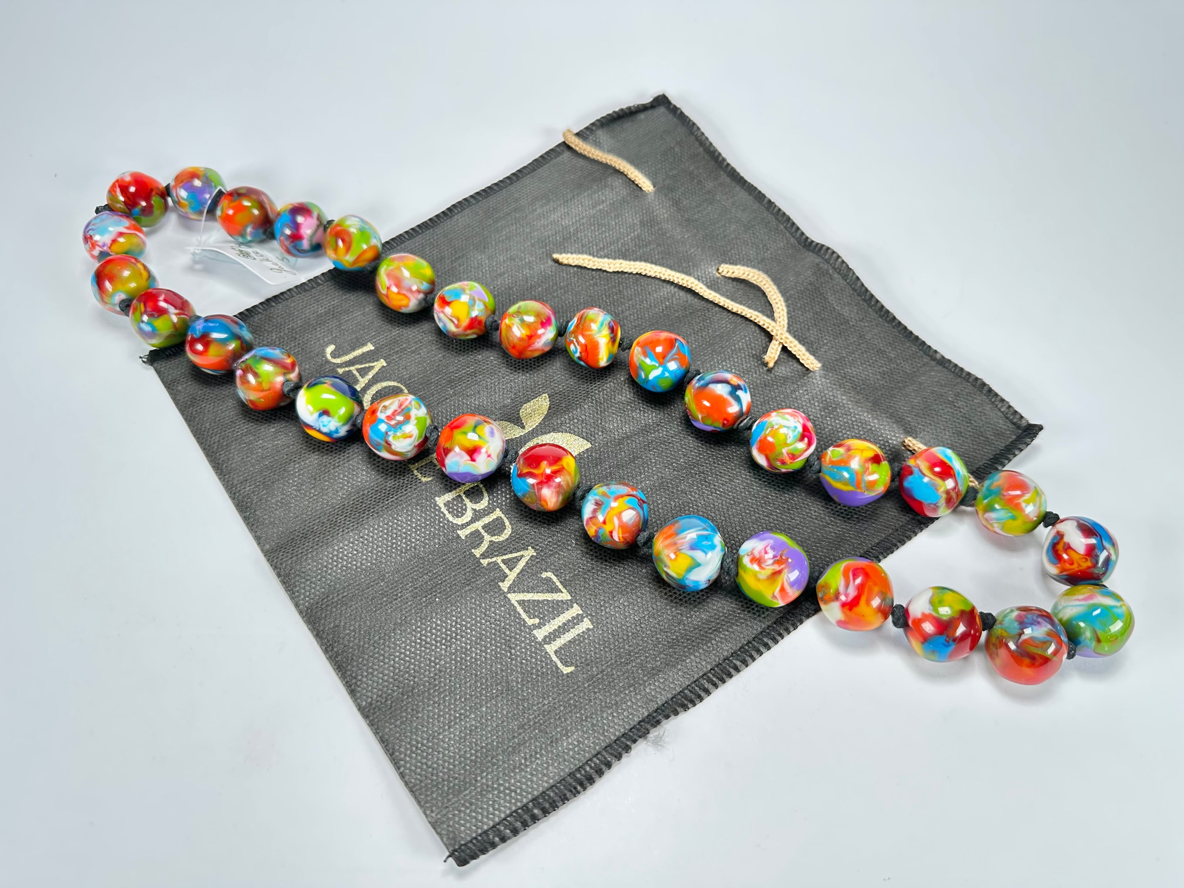 Jackie Brazil "Lola" Kandinsky Medium Spheres 70cm Resin Necklace ( N2695 )