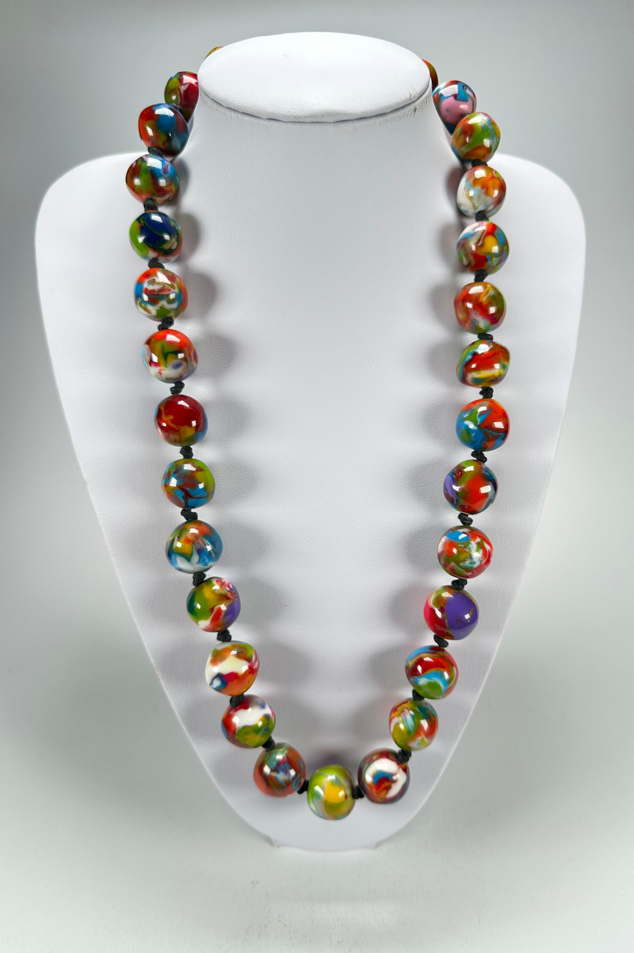 Jackie Brazil "Lola" Kandinsky Medium Spheres 70cm Resin Necklace ( N2695 )
