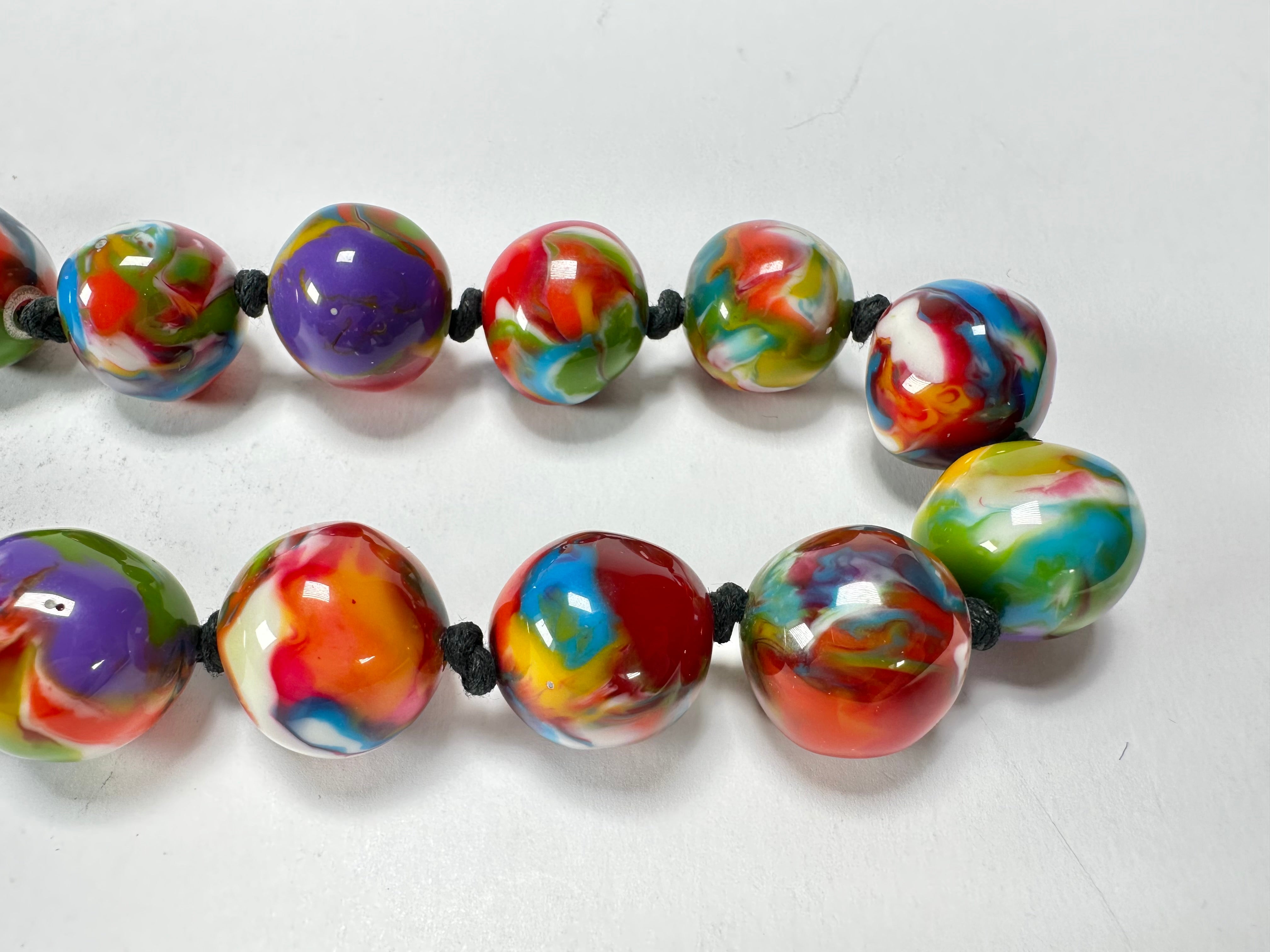 Jackie Brazil "Lola" Kandinsky Medium Spheres 70cm Resin Necklace ( N2695 )