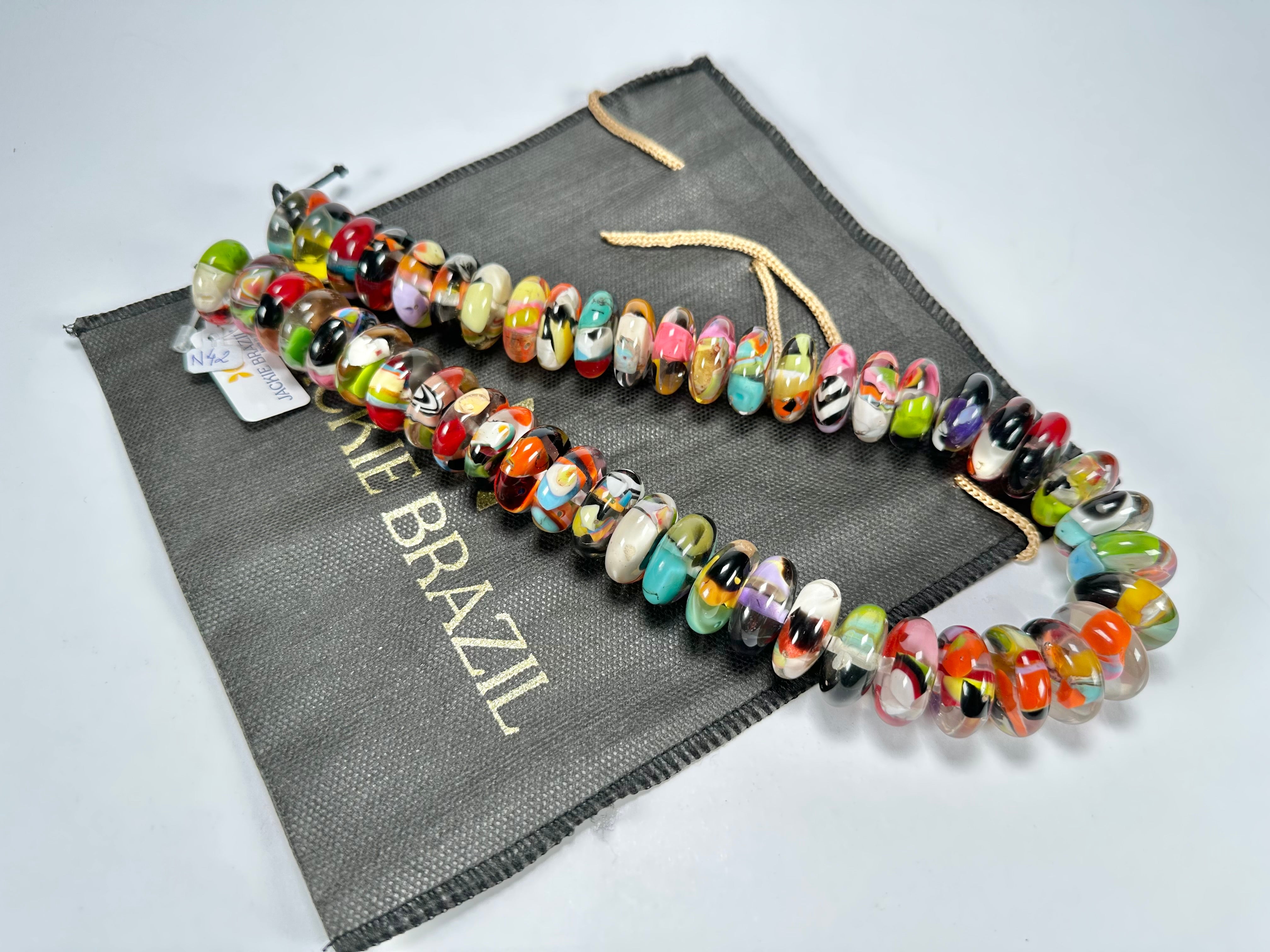 Jackie Brazil "Ana" Cascade Resin Wheels 50cm Necklace ( N0042 )